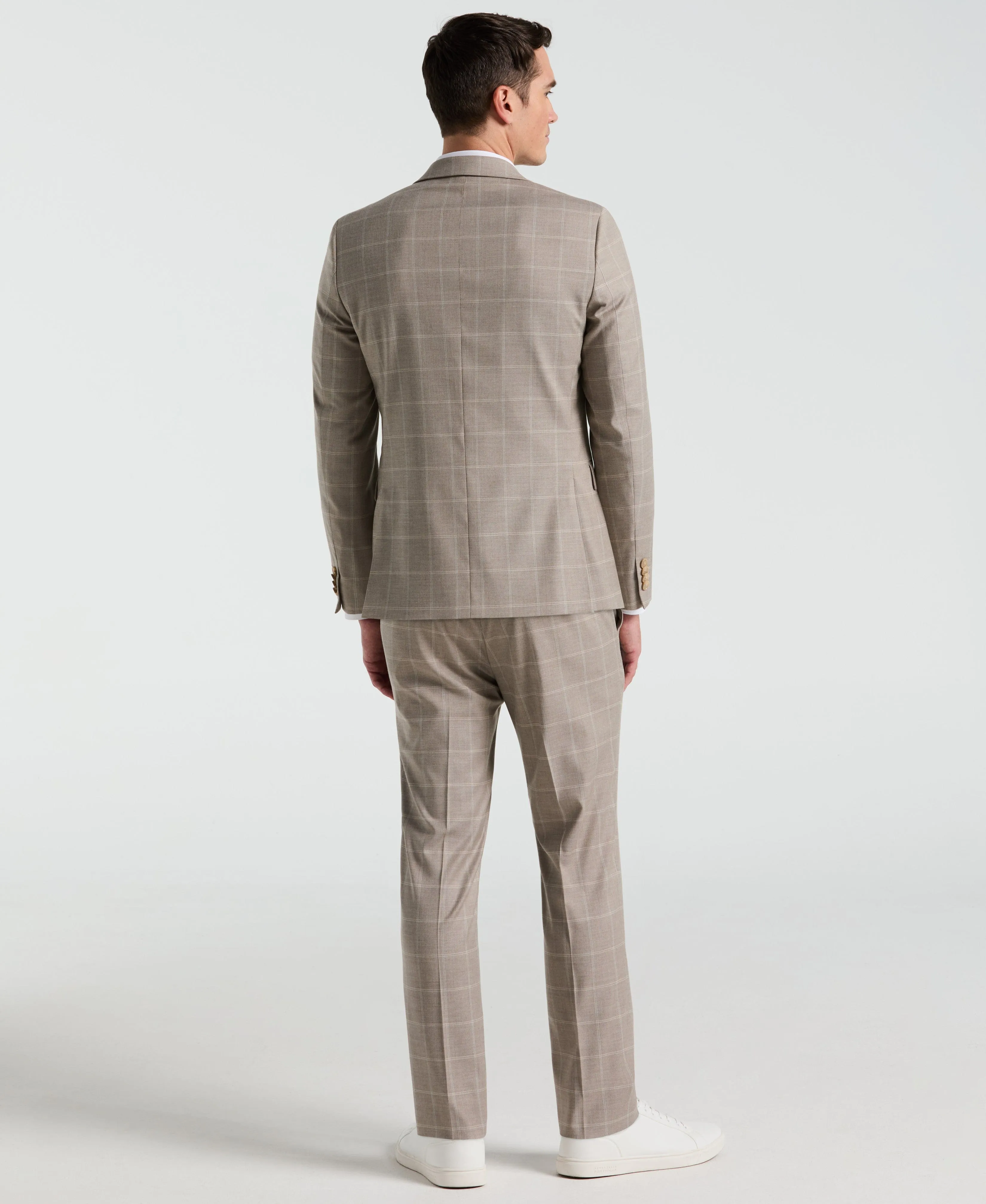Skinny Fit Windowpane Pattern Suit Pant sold by Perry Ellis product image thumbnail 4