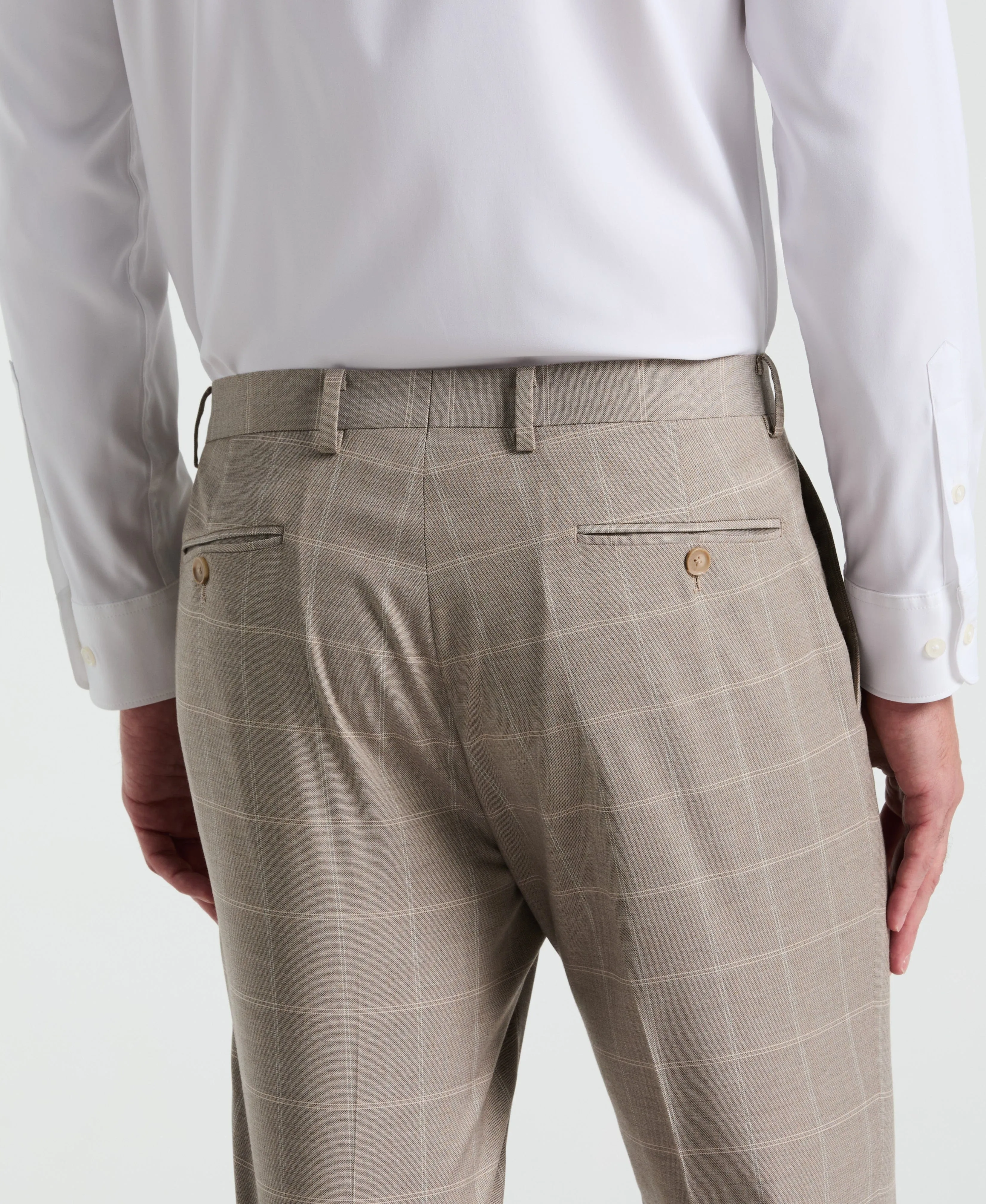 Skinny Fit Windowpane Pattern Suit Pant sold by Perry Ellis product image thumbnail 2