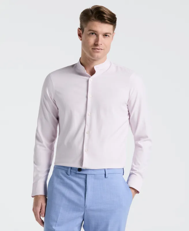 Untucked Total Stretch Slim Fit Banded Collar Shirt sold by Perry Ellis