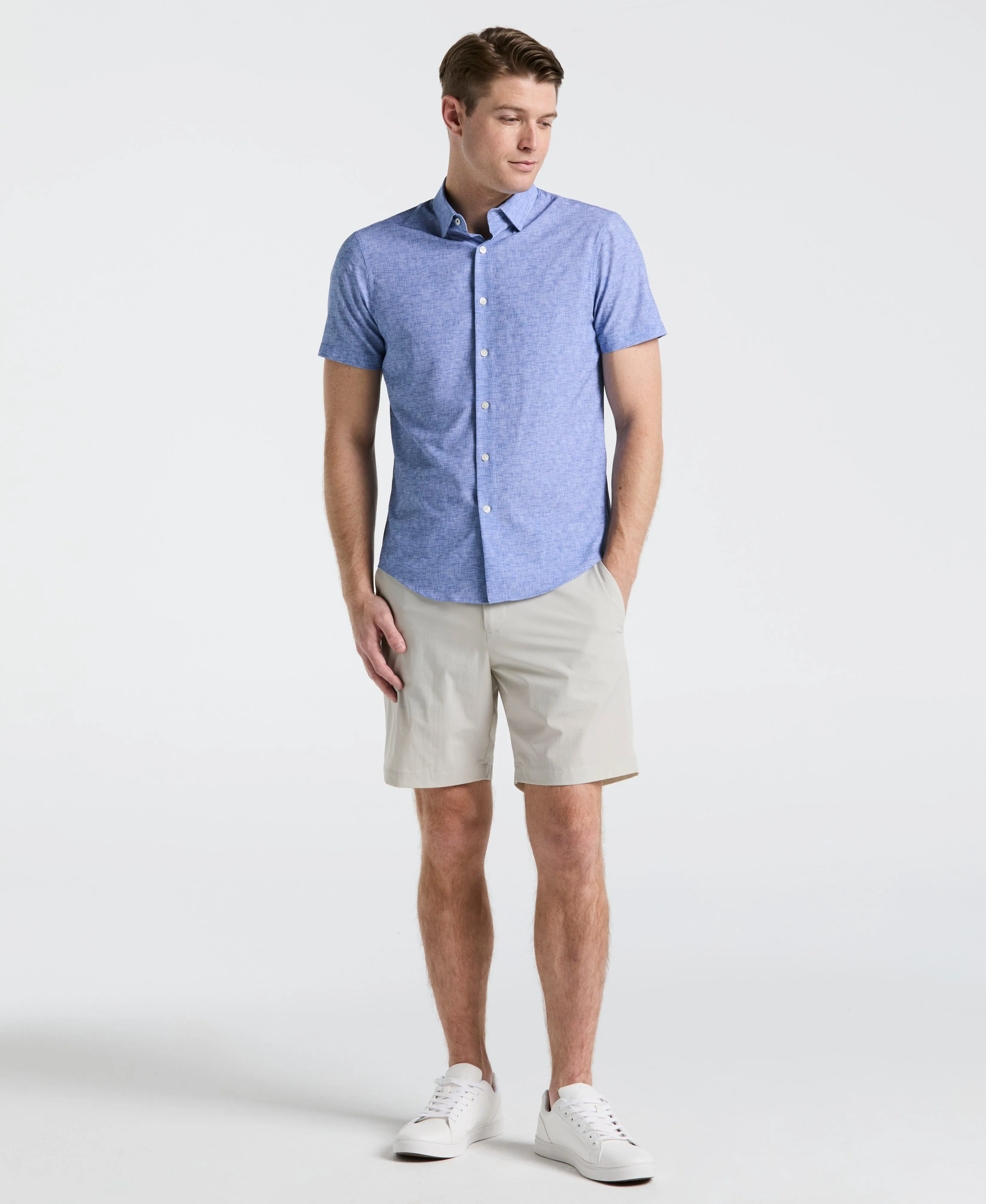 Slim Fit Soft Shirt sold by Perry Ellis product image thumbnail 4