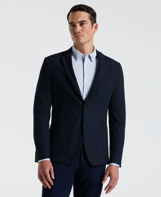 Slim Fit Textured Plaid Sport Jacket sold by Perry Ellis