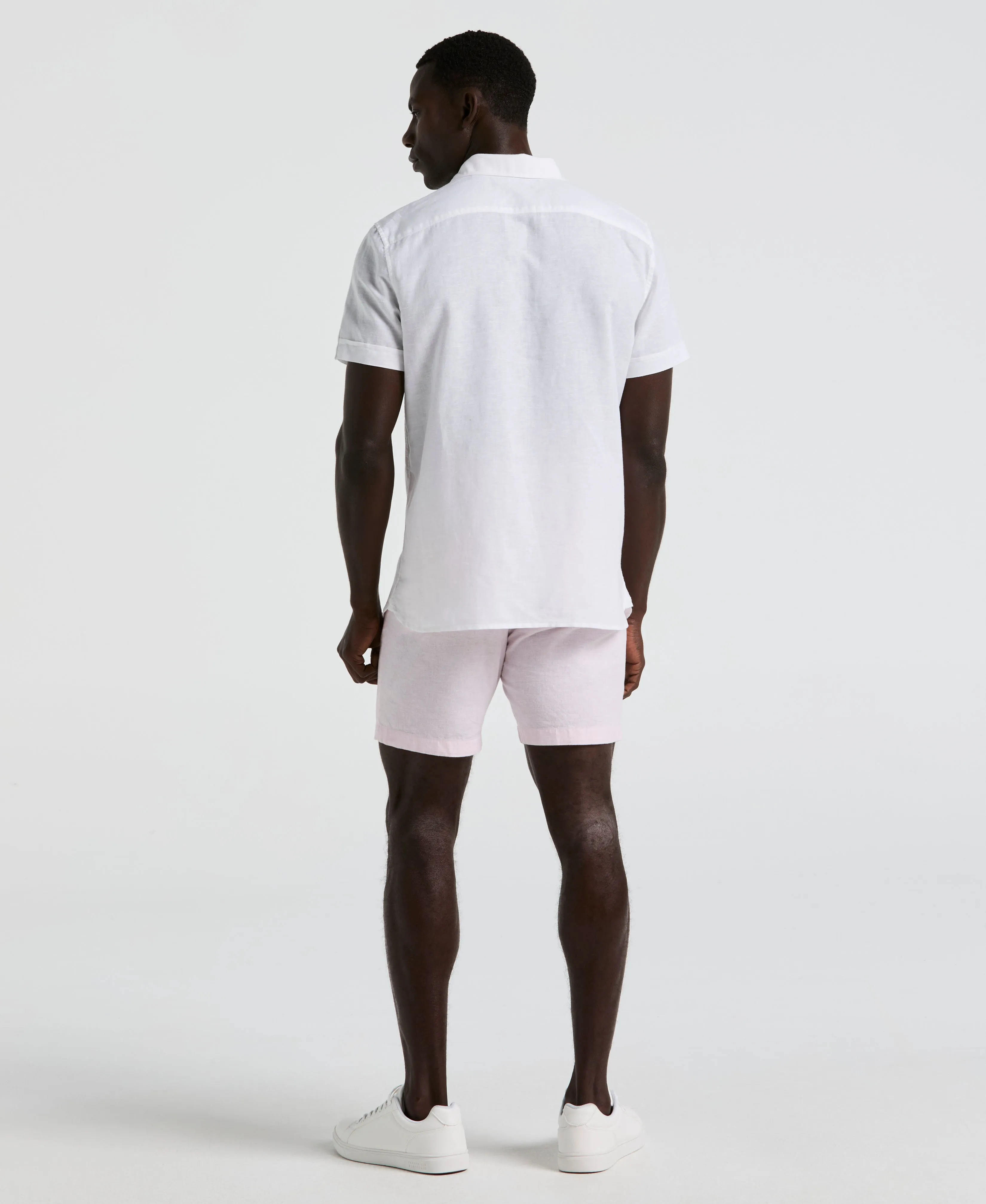 8" Flat Front Linen Cotton Short sold by Perry Ellis product image thumbnail 4