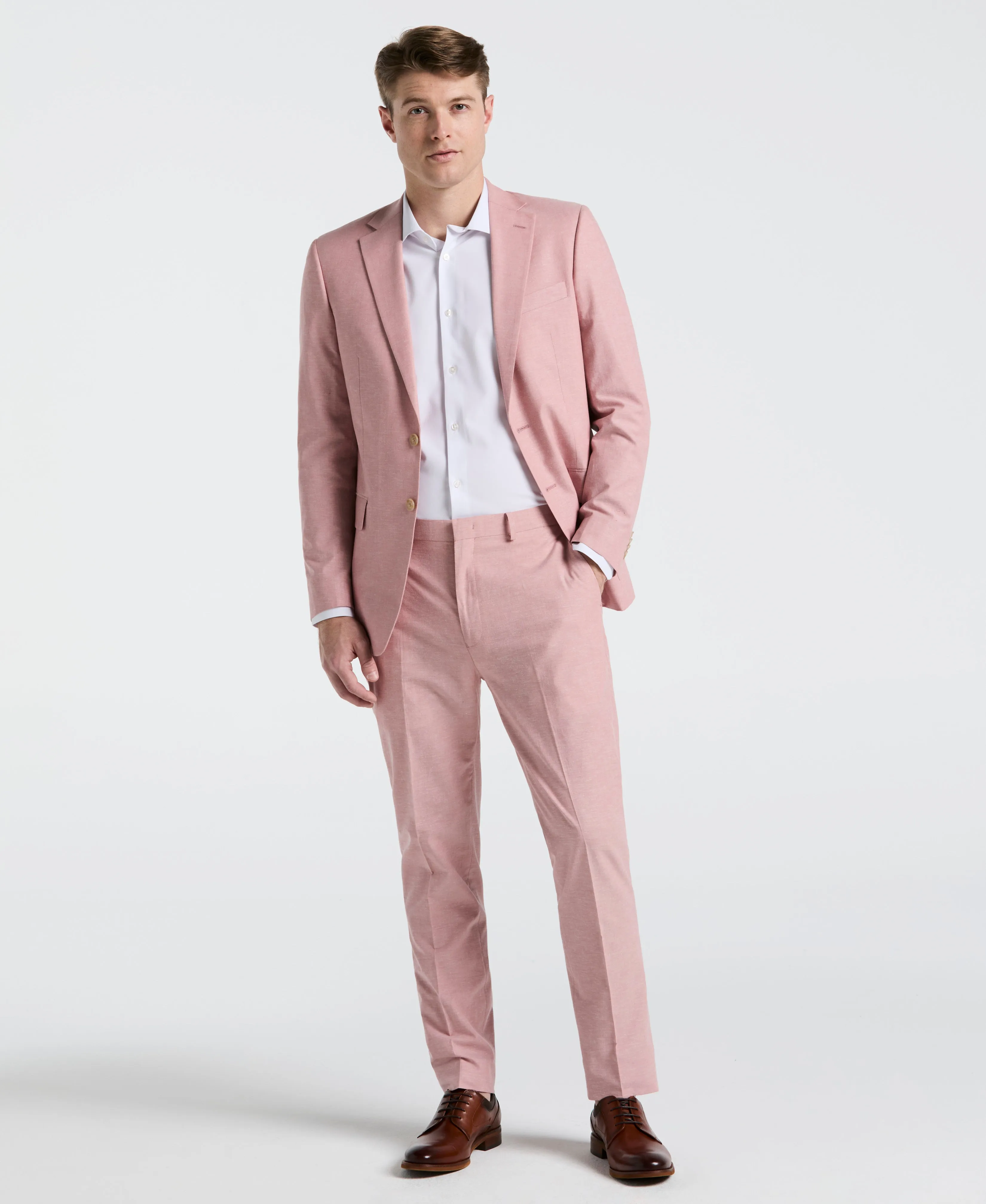 Slim Fit Solid Linen Blend Suit Jacket sold by Perry Ellis product image thumbnail 4