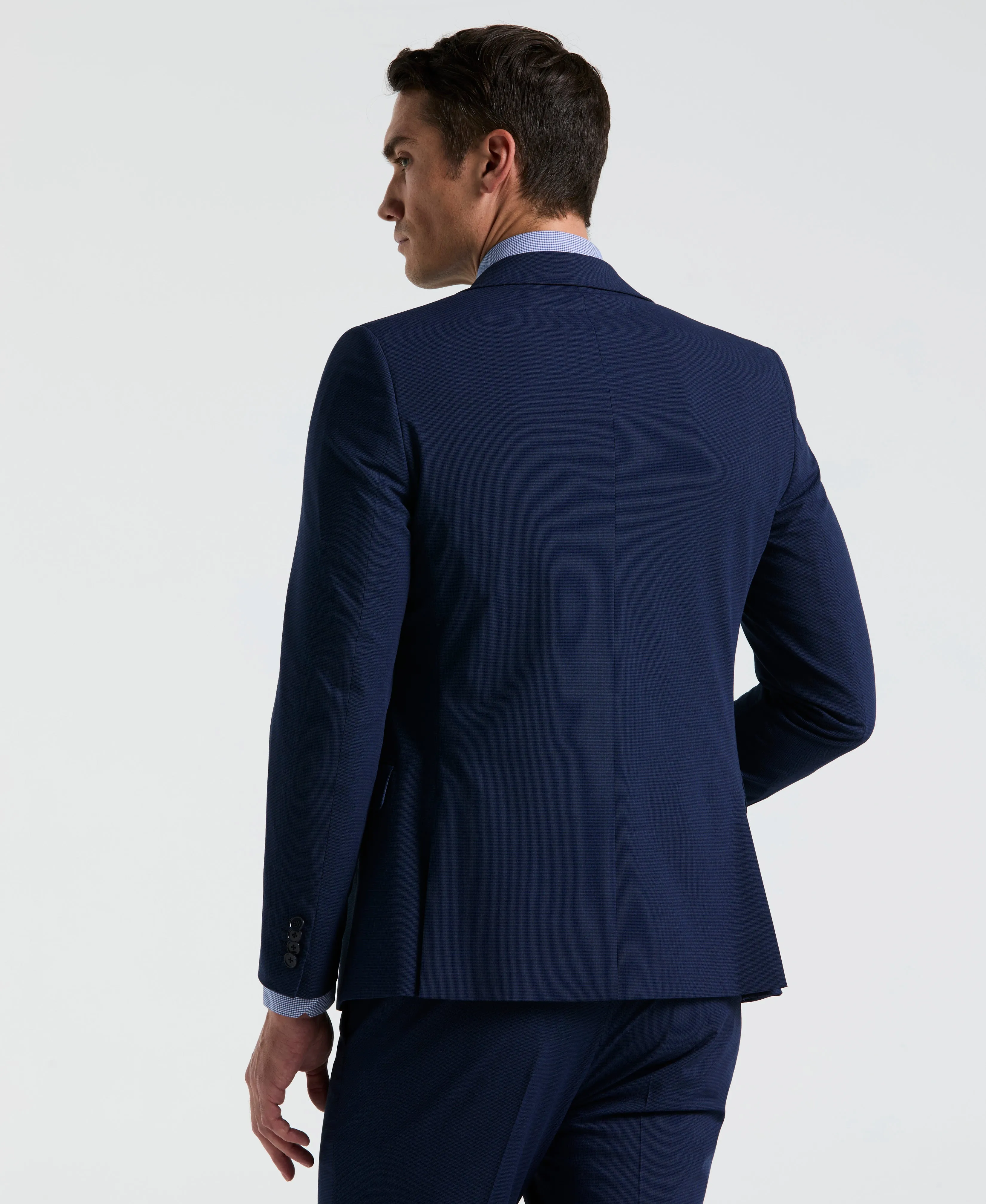 Skinny Fit Mini Houndstooth Suit Jacket sold by Perry Ellis product image thumbnail 2