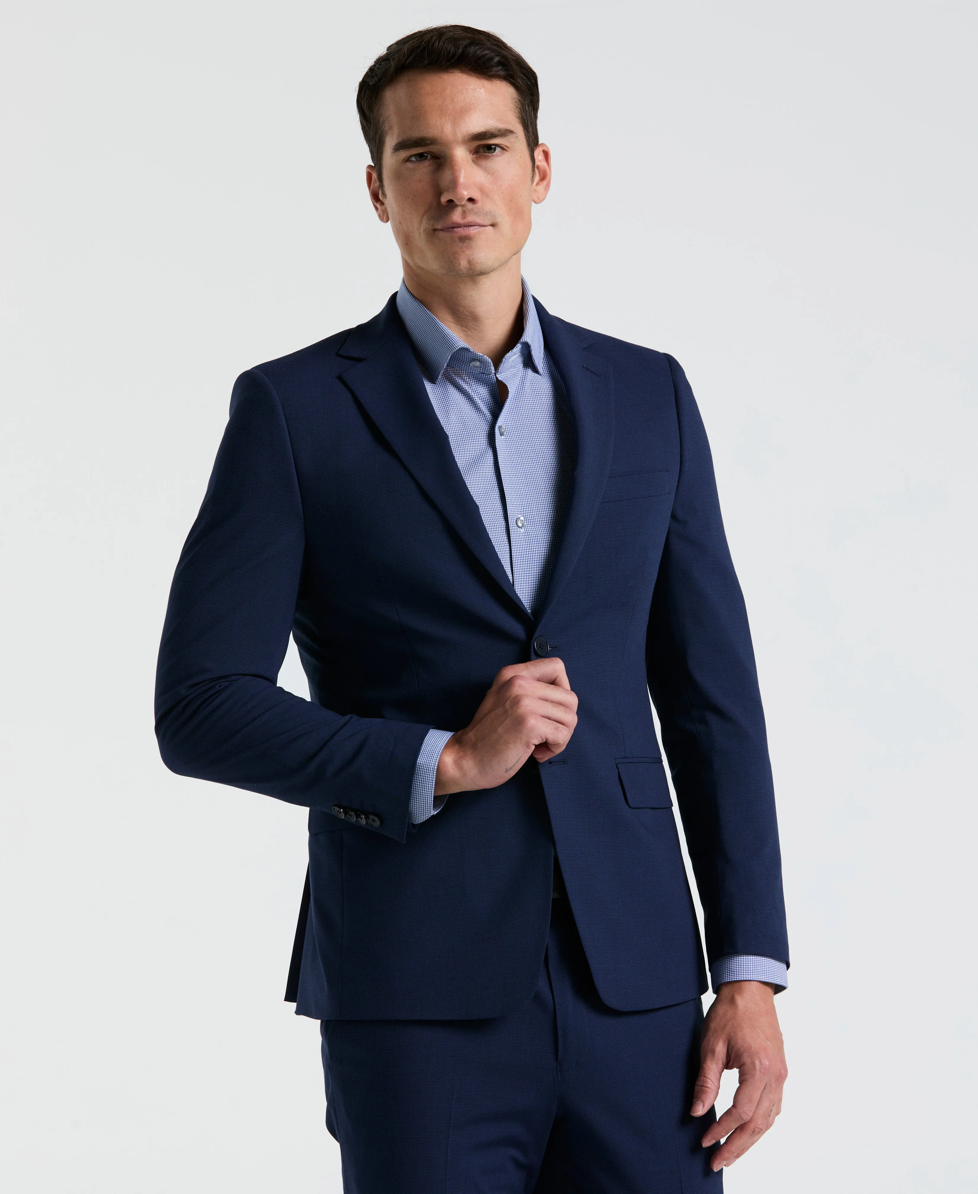 Skinny Fit Mini Houndstooth Suit Jacket sold by Perry Ellis