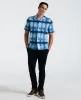 Linen Slub Plaid Print Shirt sold by Perry Ellis