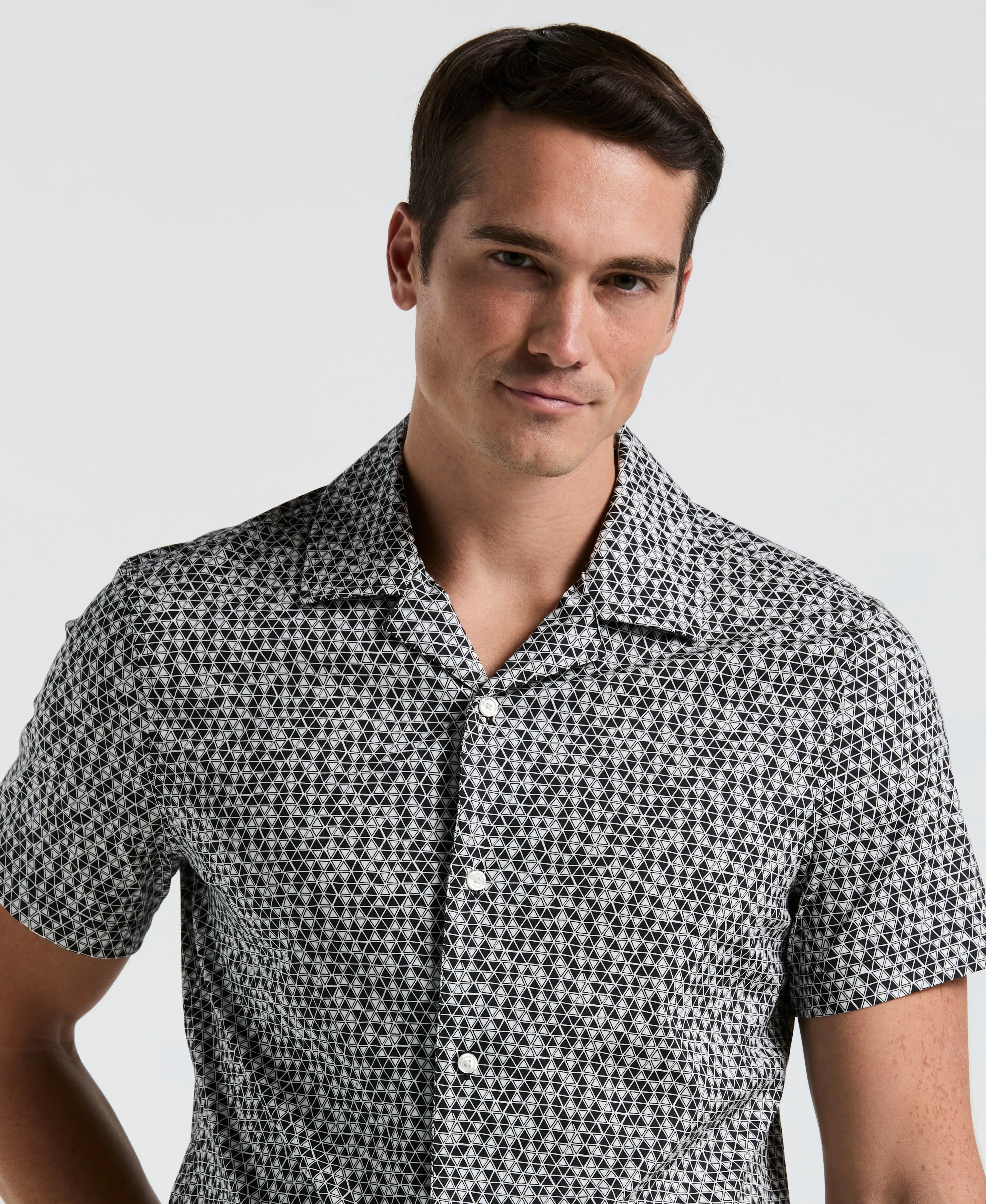 Triangle Geo Print Shirt sold by Perry Ellis product image thumbnail 3