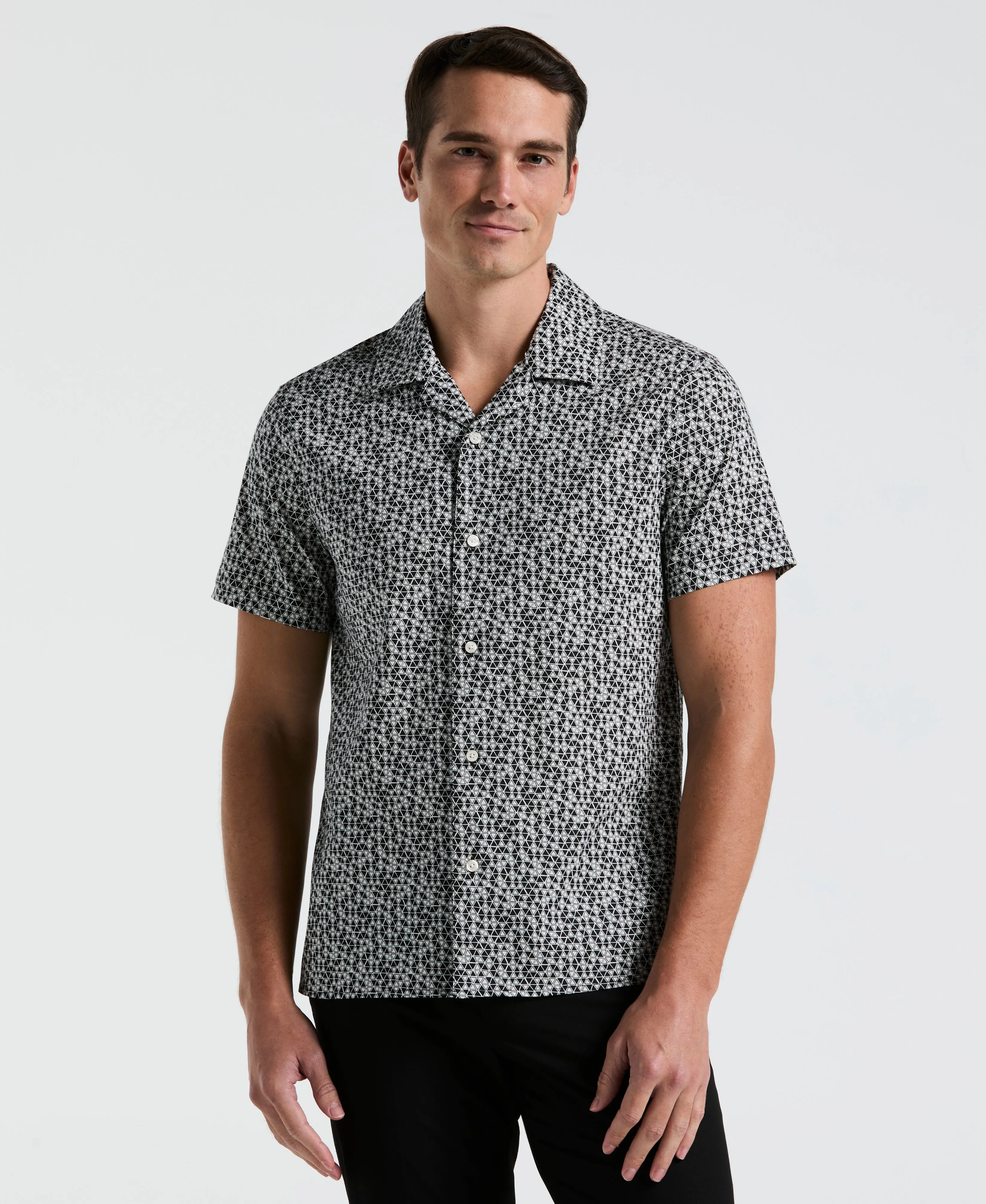 Triangle Geo Print Shirt sold by Perry Ellis