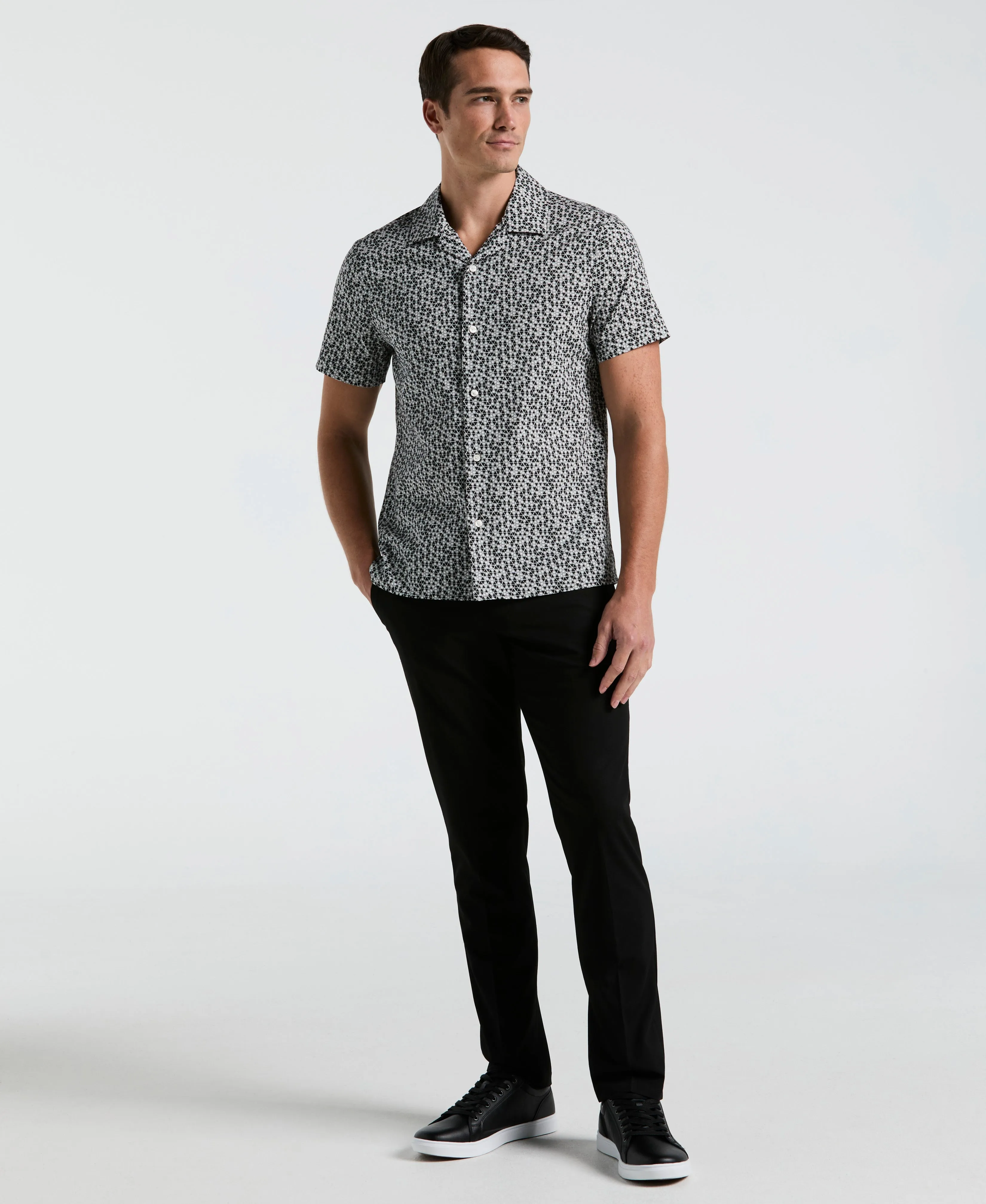 Triangle Geo Print Shirt sold by Perry Ellis product image thumbnail 4