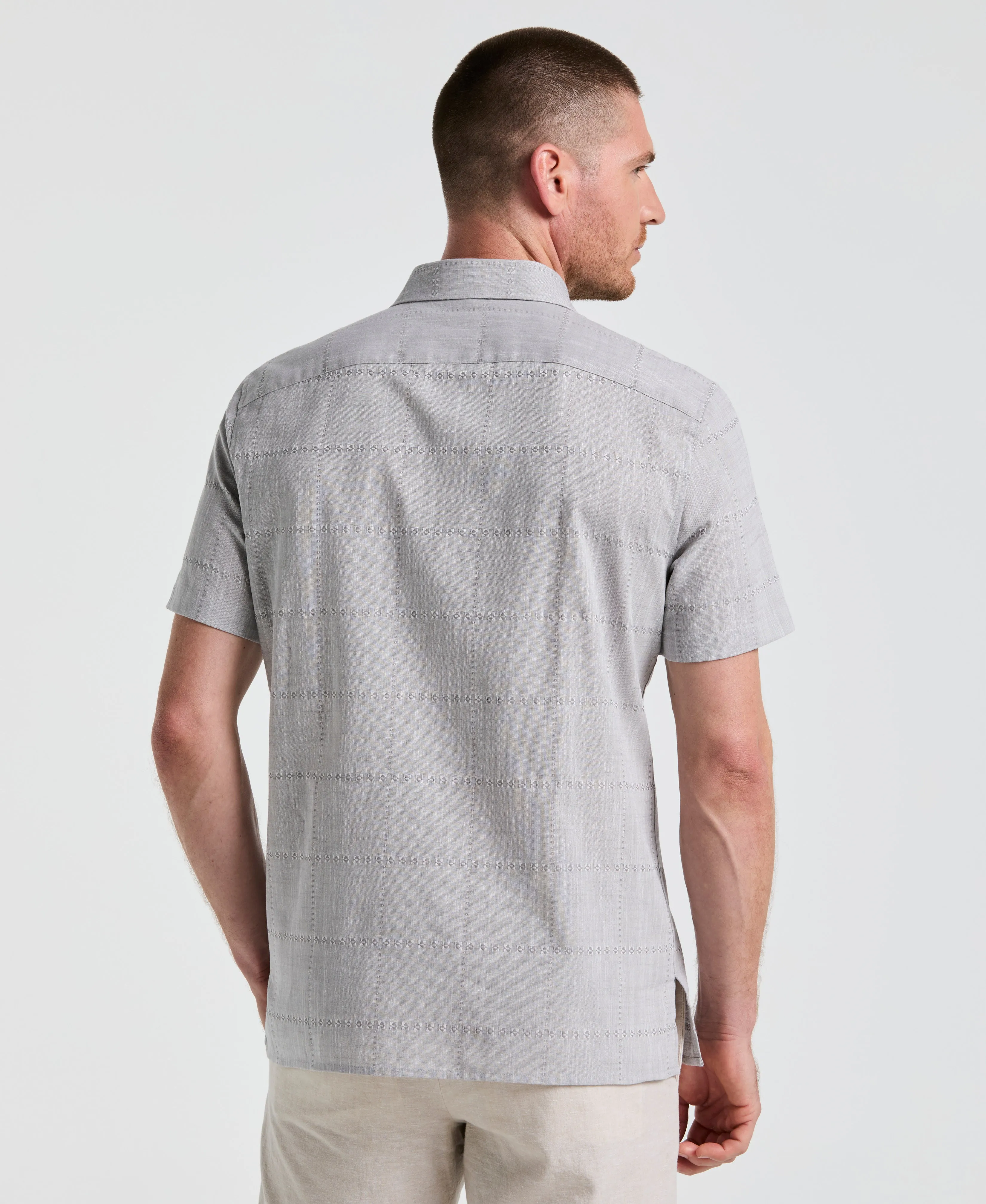 Cotton Slub Plaid Shirt sold by Perry Ellis product image thumbnail 2