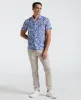 Linen Abstract Leaf Print Shirt sold by Perry Ellis