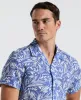 Linen Abstract Leaf Print Shirt sold by Perry Ellis