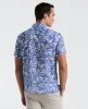 Linen Abstract Leaf Print Shirt sold by Perry Ellis