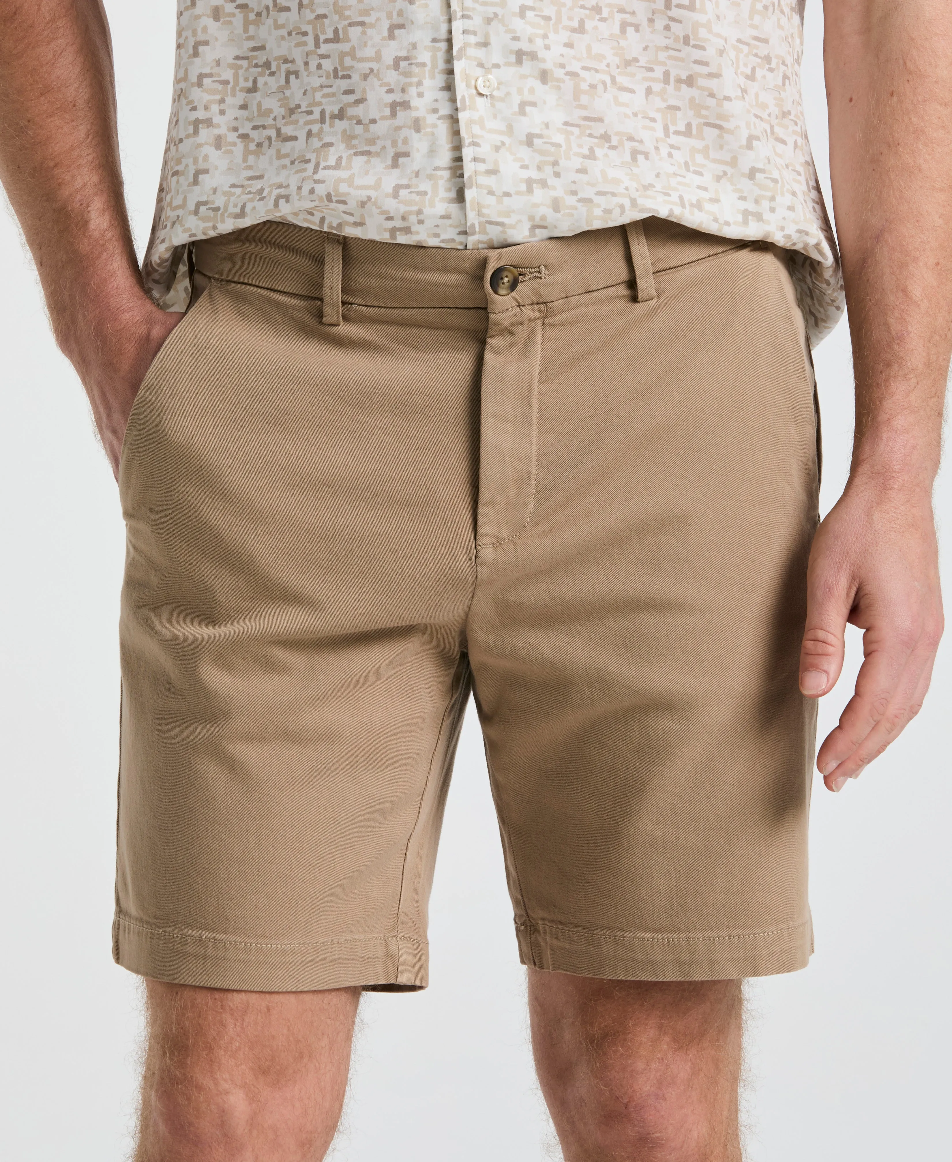 8" Flat Front Garment Dyed Short sold by Perry Ellis product image thumbnail 3