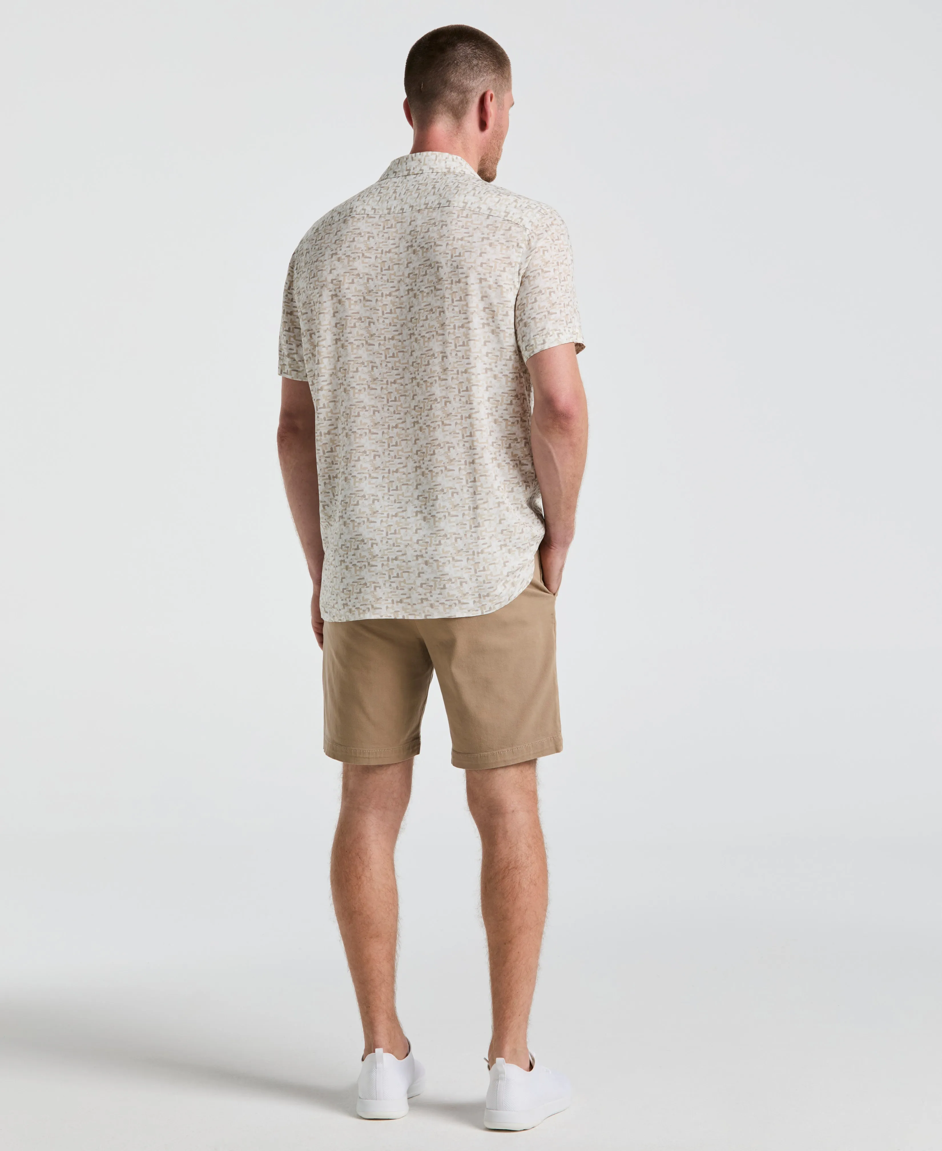 8" Flat Front Garment Dyed Short sold by Perry Ellis product image thumbnail 2