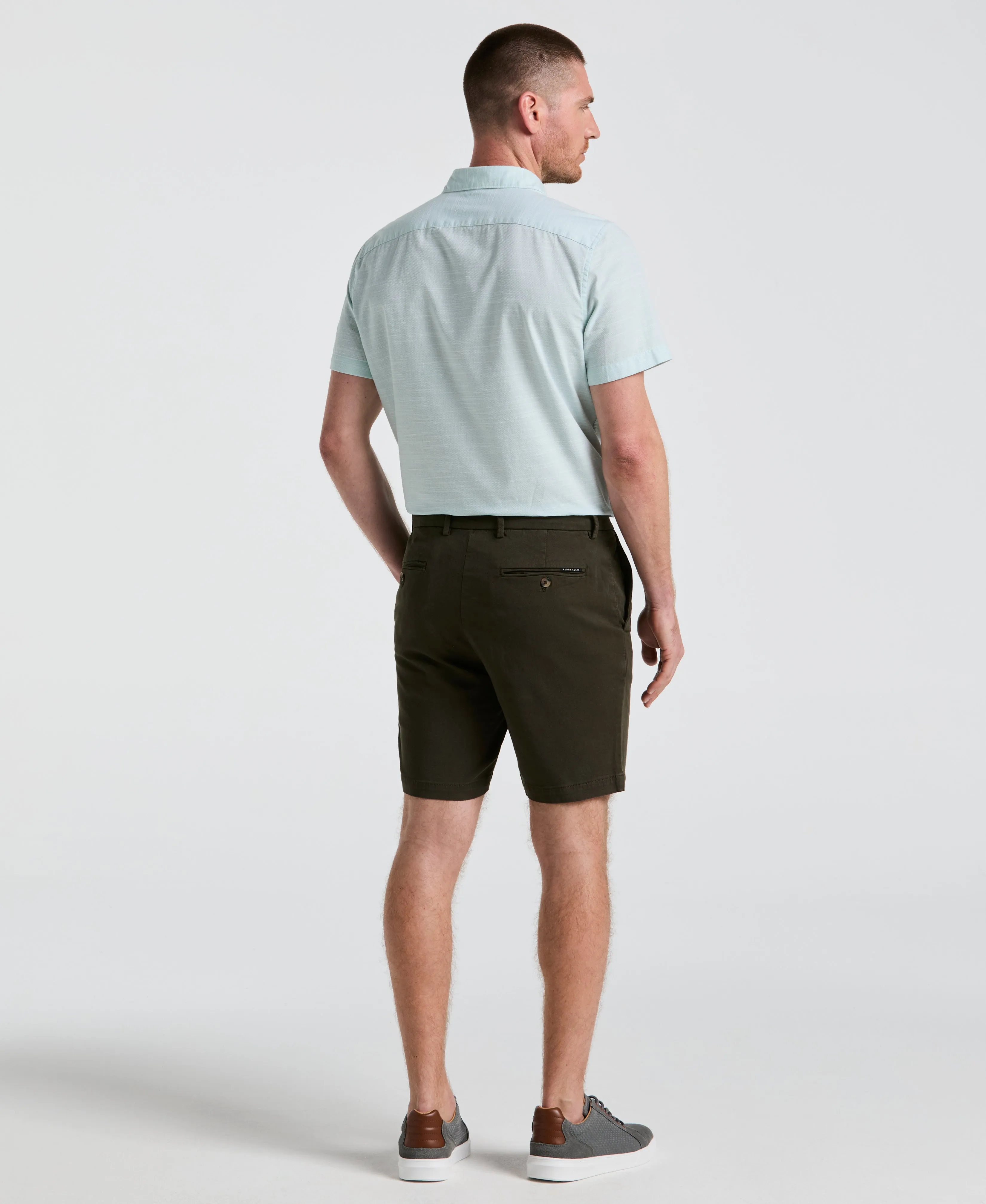 8" Flat Front Garment Dyed Short sold by Perry Ellis product image thumbnail 2
