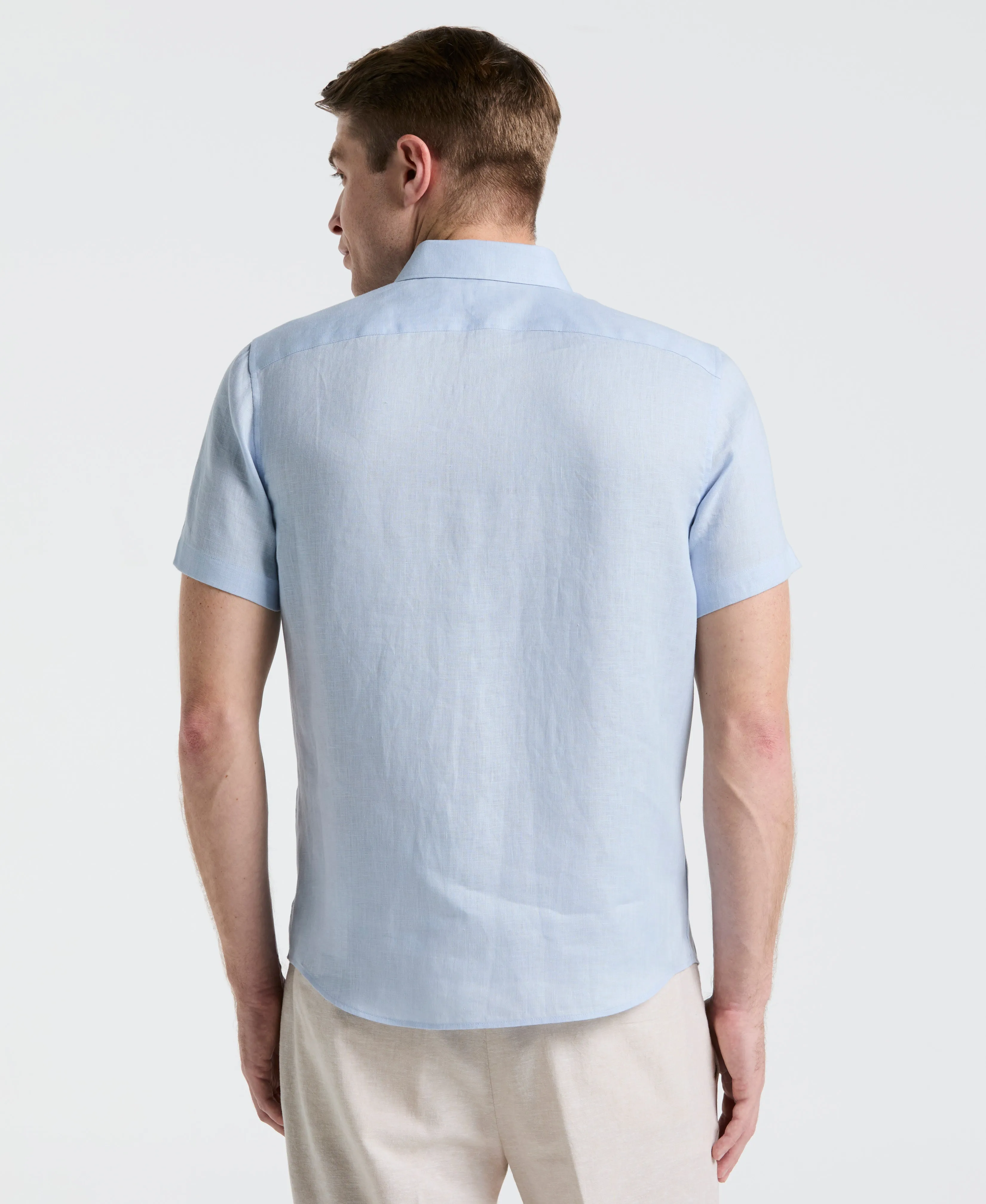 Solid Linen Shirt sold by Perry Ellis product image thumbnail 2