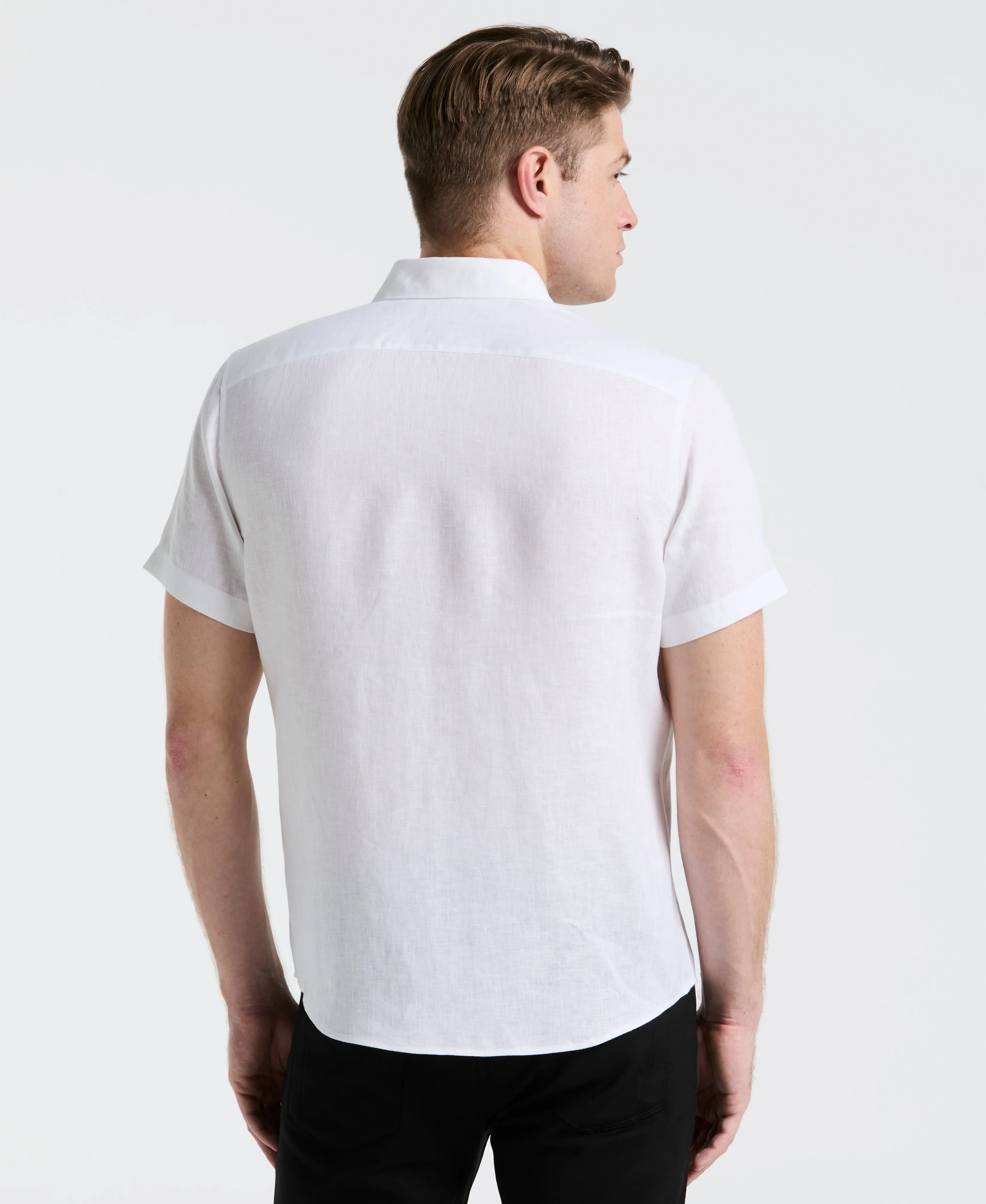 Solid Linen Shirt sold by Perry Ellis product image thumbnail 2