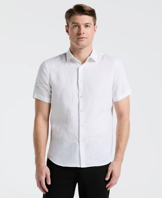 Solid Linen Shirt sold by Perry Ellis