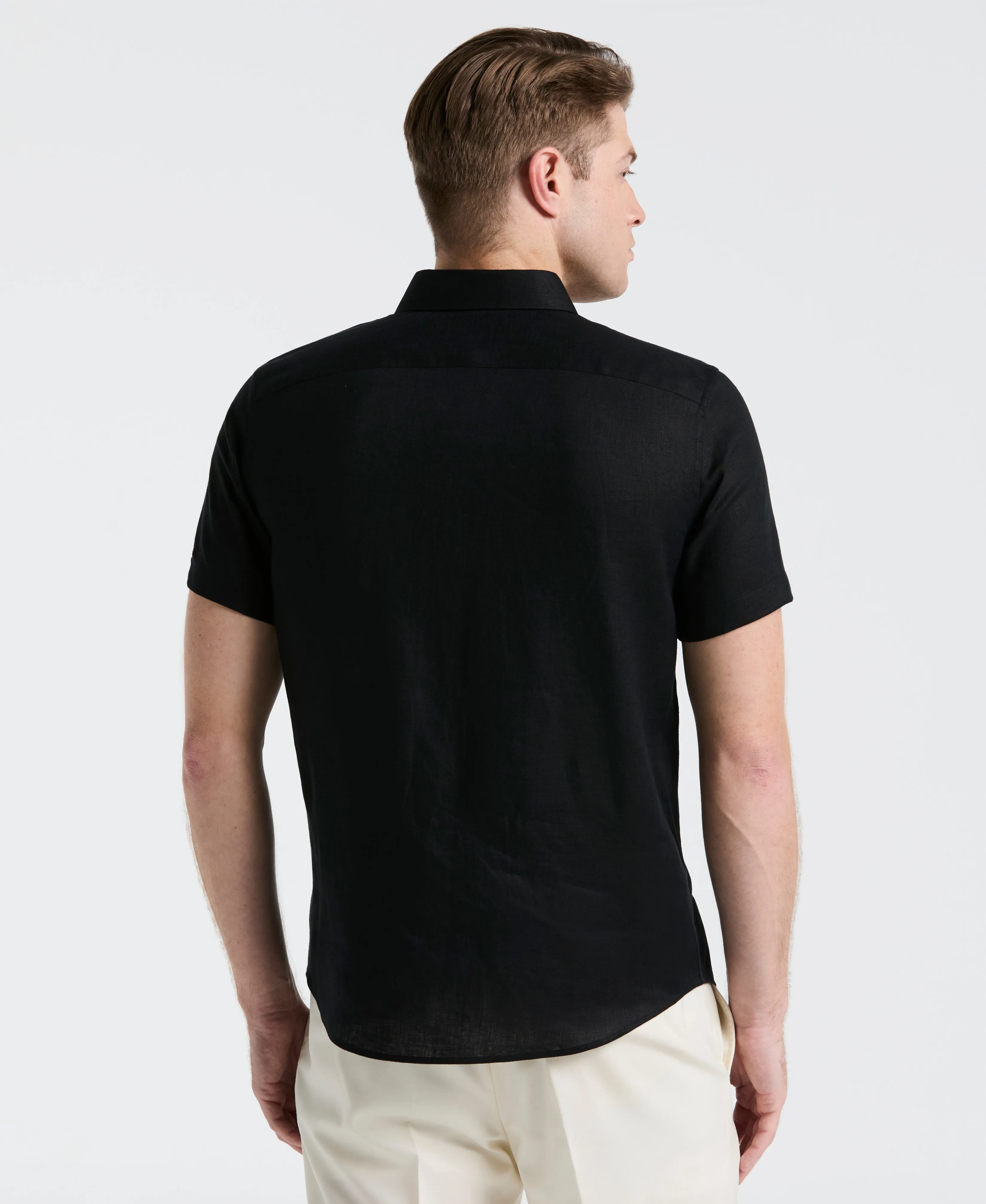 Solid Linen Shirt sold by Perry Ellis product image thumbnail 2