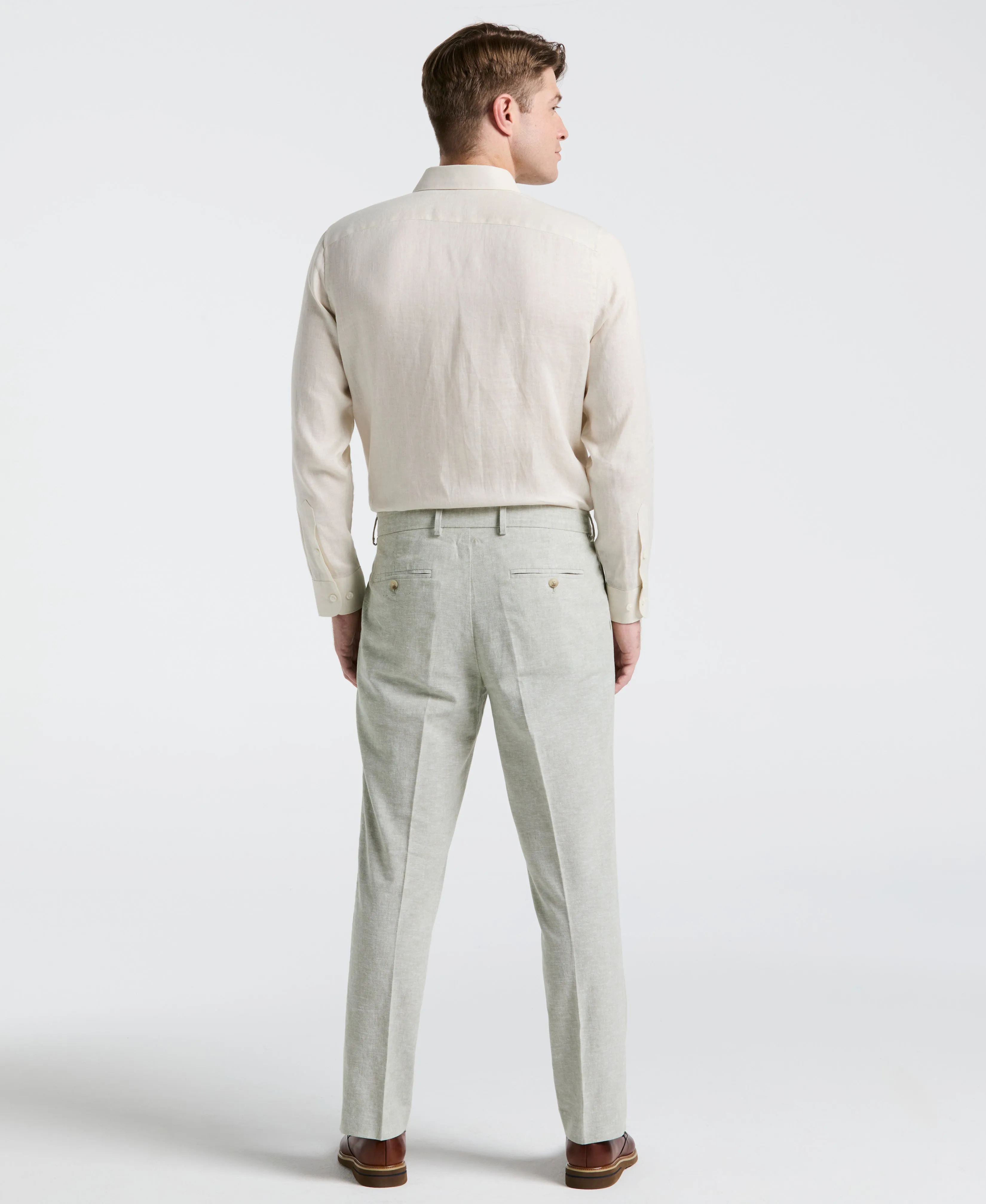 Solid Linen Shirt sold by Perry Ellis product image thumbnail 2