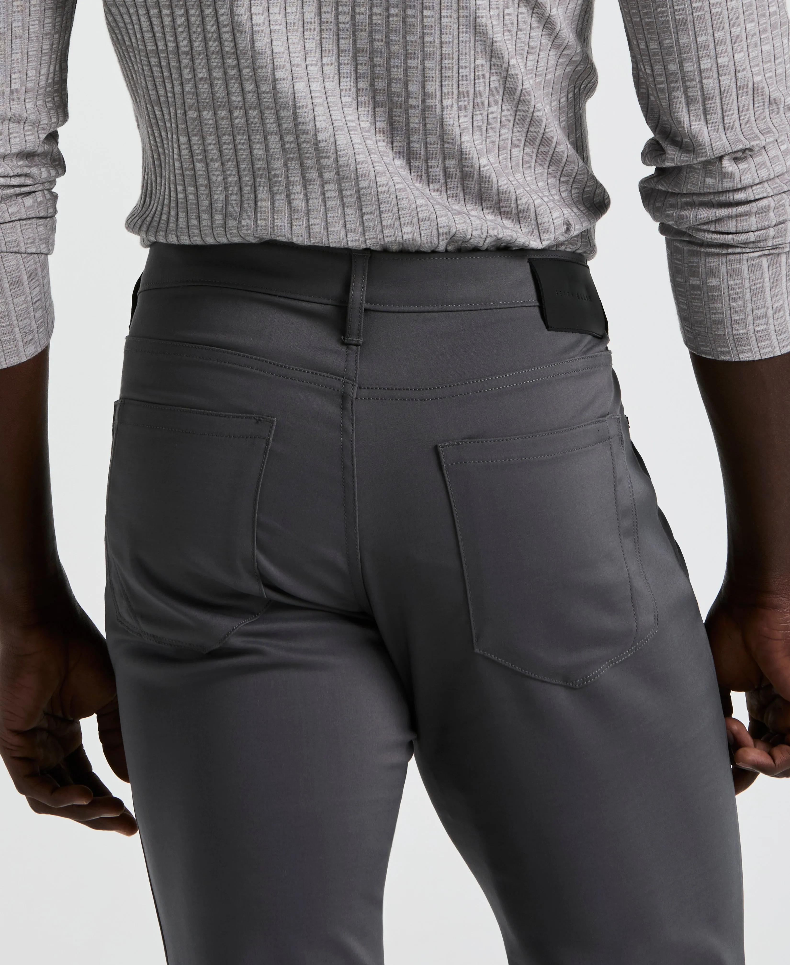 Slim Fit Double Cloth 5-Pocket Pants sold by Perry Ellis product image thumbnail 3