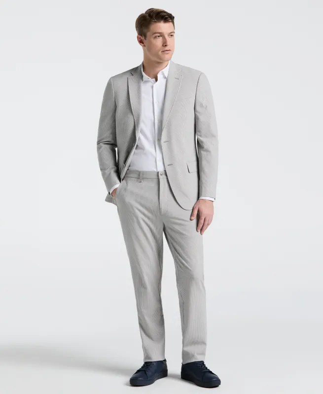 Slim Fit Gray Seersucker Stripe Suit sold by Perry Ellis