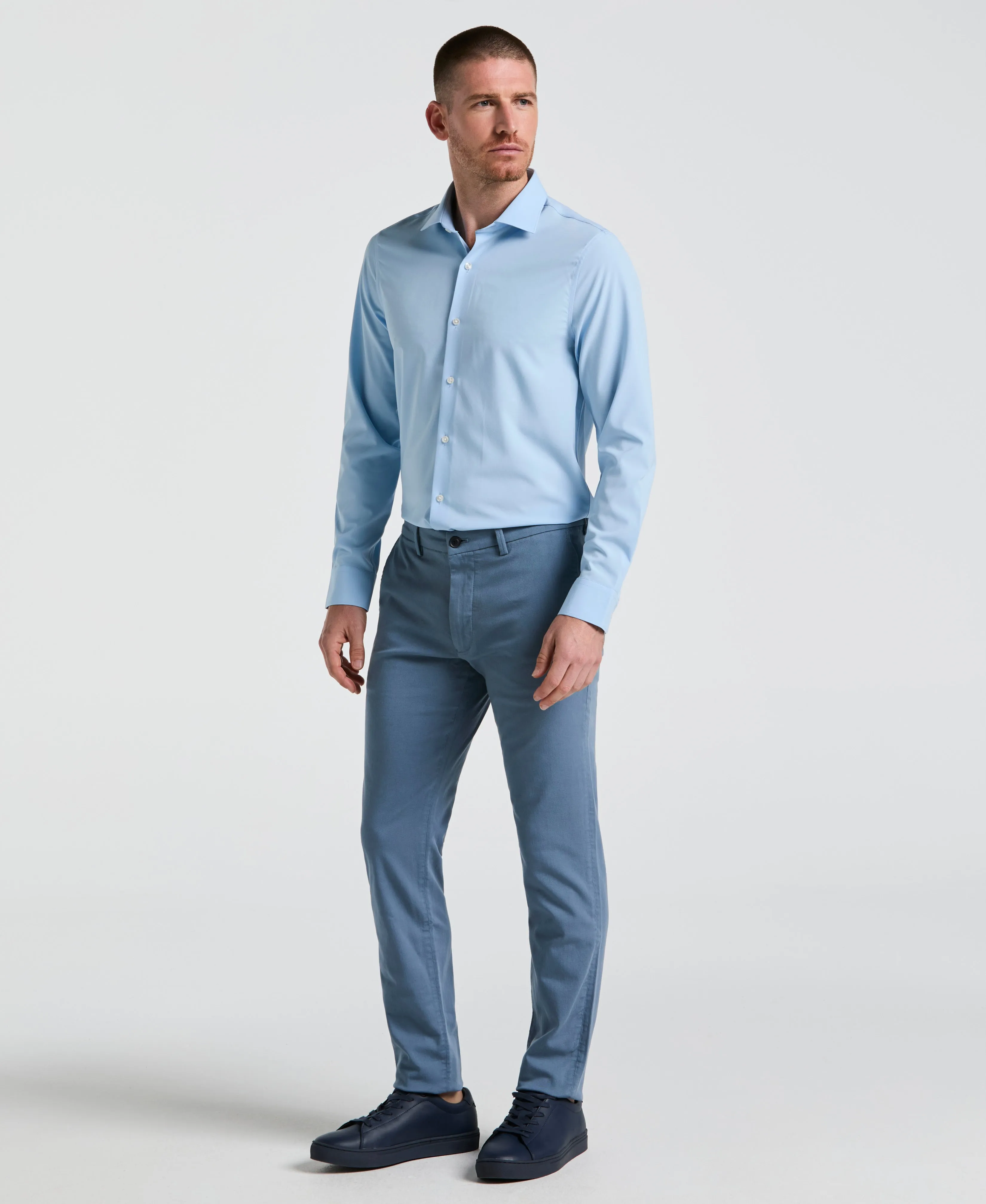 Performance Tech Solid Dress Shirt sold by Perry Ellis product image thumbnail 4