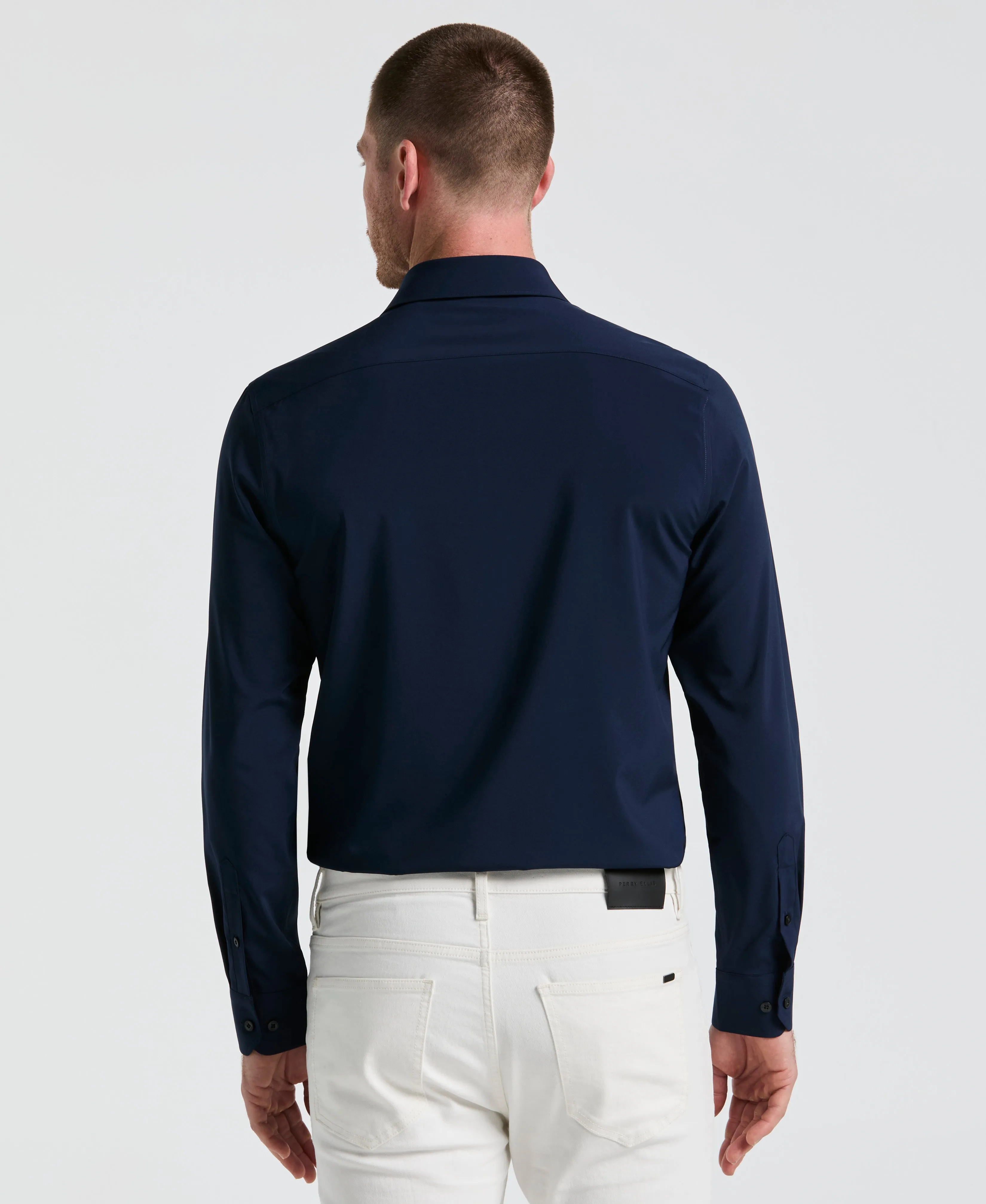 Performance Tech Solid Dress Shirt sold by Perry Ellis product image thumbnail 2