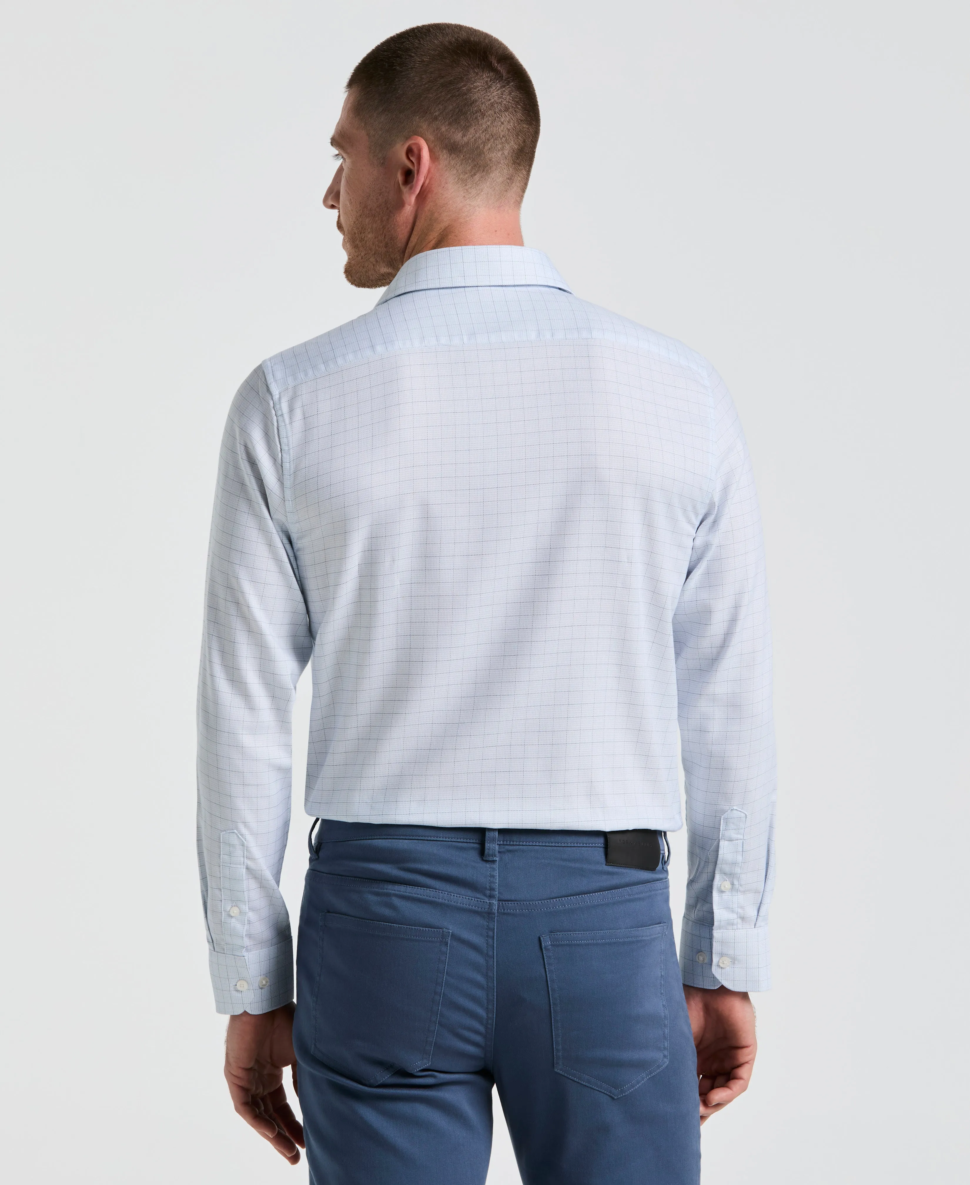 Stretch Checkered Dress Shirt sold by Perry Ellis product image thumbnail 2