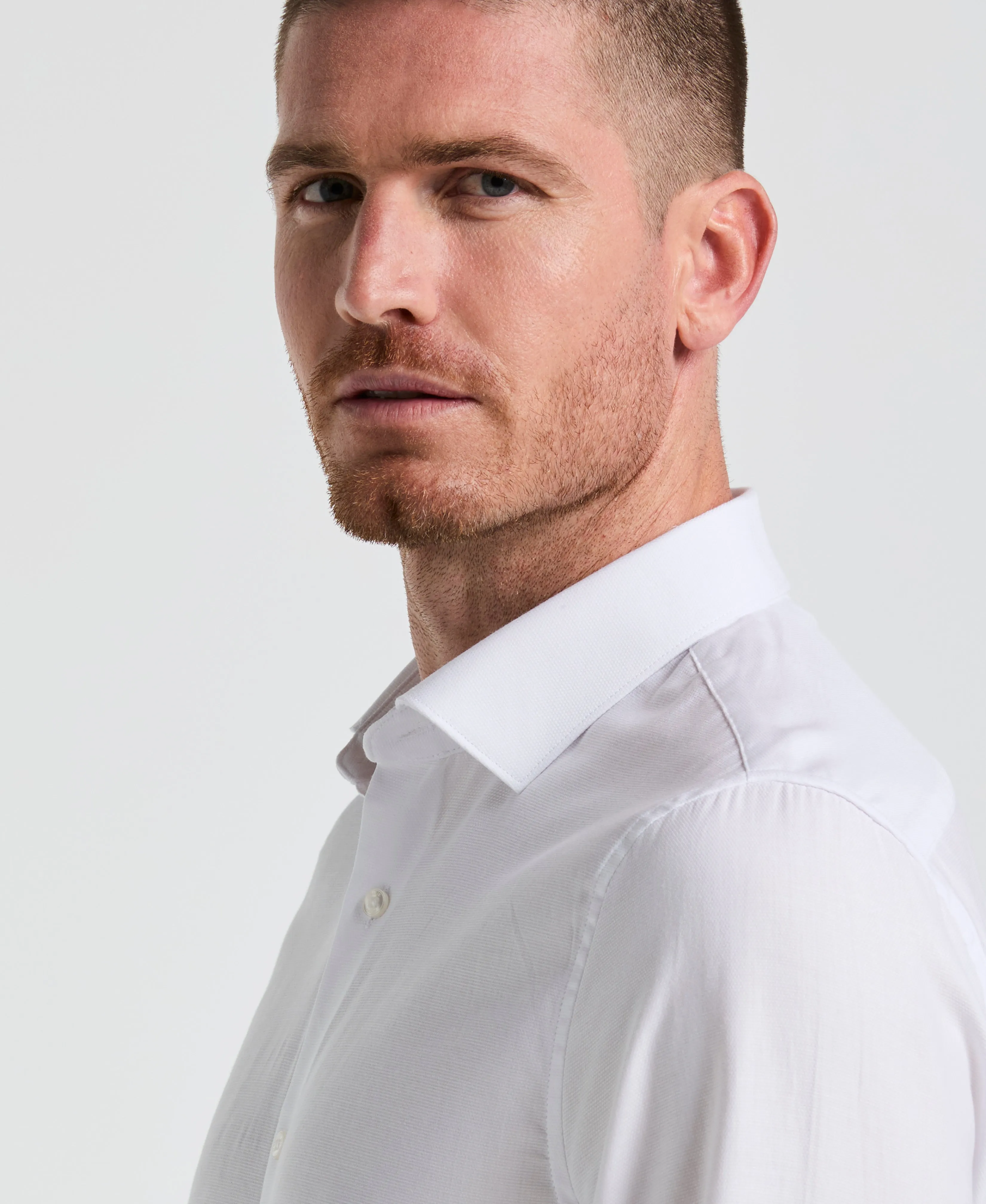 Dobby Micro Diamond Print Dress Shirt sold by Perry Ellis product image thumbnail 3