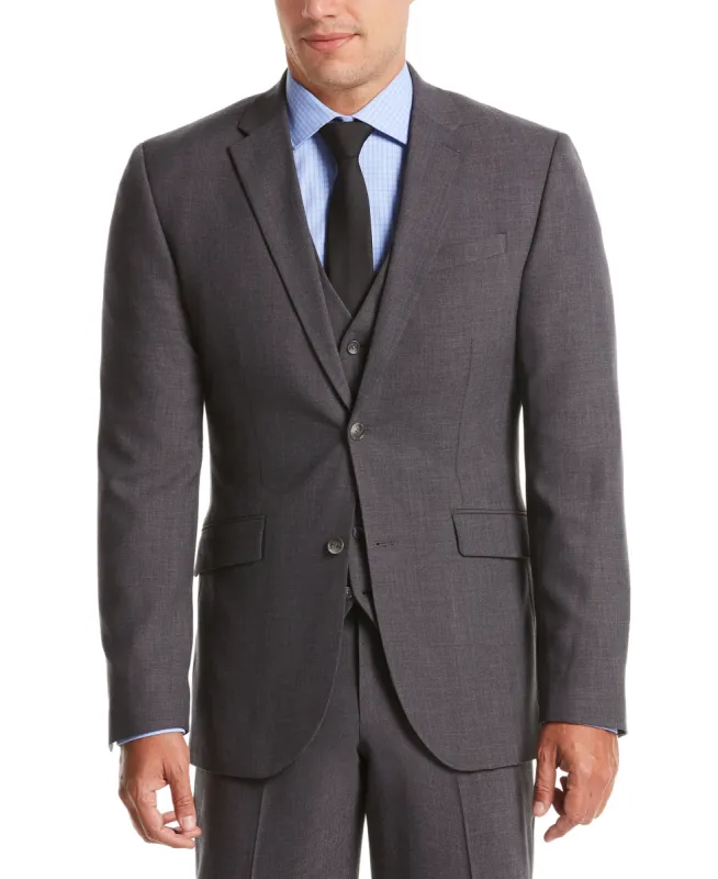 Slim Fit Stretch Sharkskin Suit Jacket sold by Perry Ellis