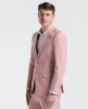 Slim Fit Pink Solid Linen Blend Suit sold by Perry Ellis