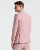 Slim Fit Pink Solid Linen Blend Suit sold by Perry Ellis
