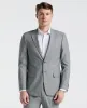 Slim Fit Gray Solid Linen Blend Suit sold by Perry Ellis