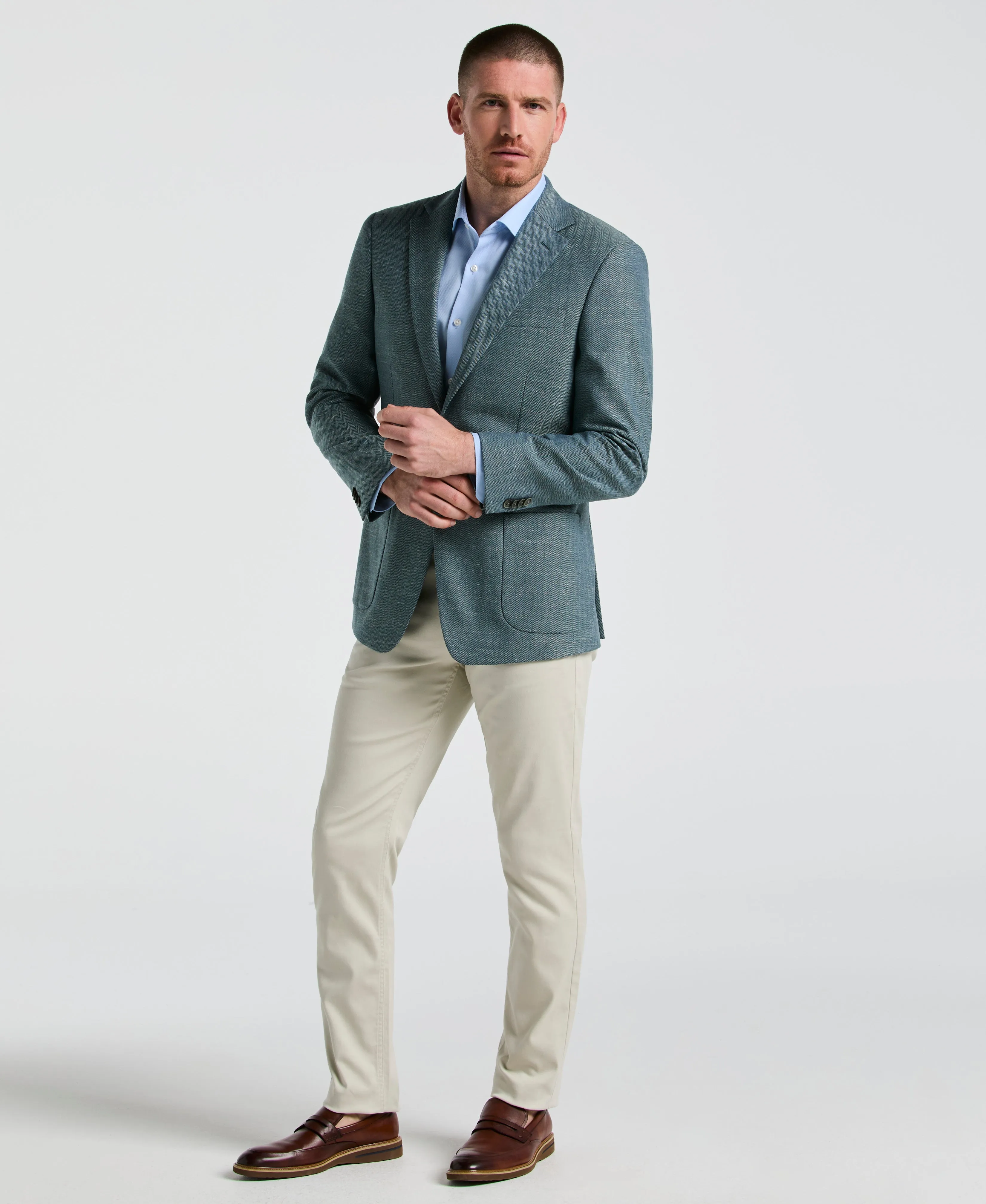 Herringbone Pattern Sports Coat sold by Perry Ellis product image thumbnail 4