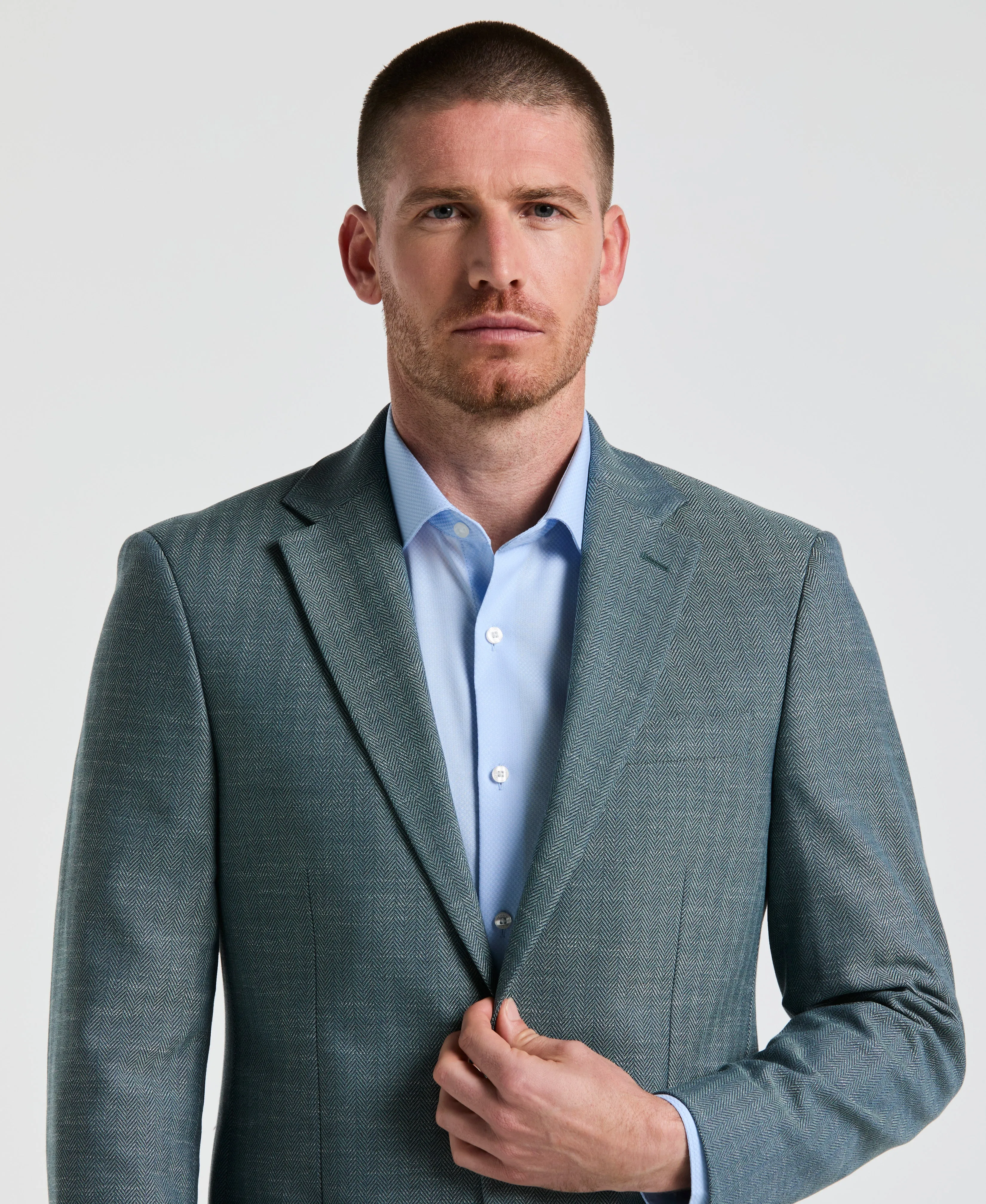 Herringbone Pattern Sports Coat sold by Perry Ellis product image thumbnail 3
