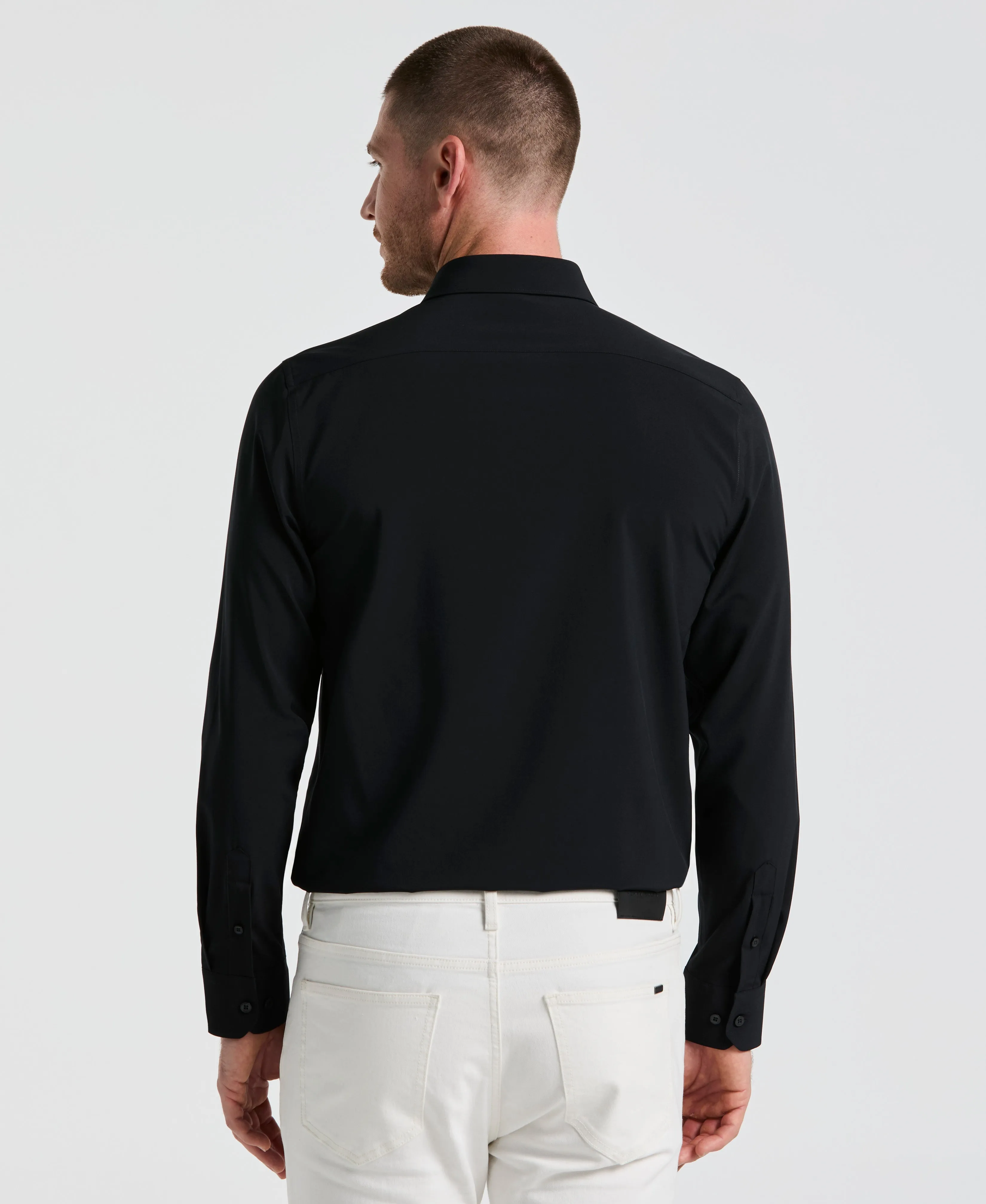 Performance Tech Solid Dress Shirt sold by Perry Ellis product image thumbnail 2