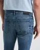 Medium Wash Indigo 5 Pocket Denim Pant sold by Perry Ellis