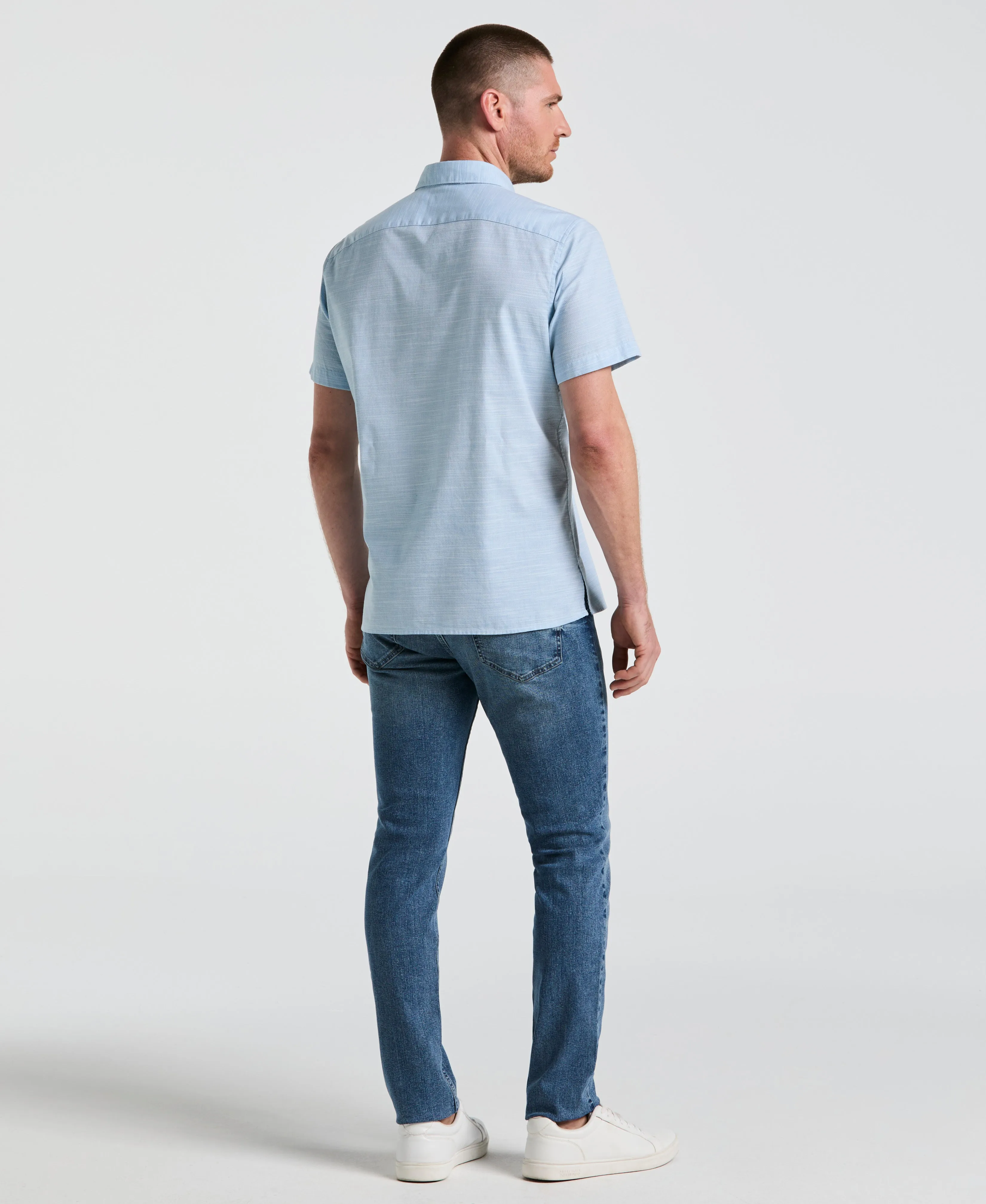 Medium Wash Indigo 5 Pocket Denim Pant sold by Perry Ellis product image thumbnail 2