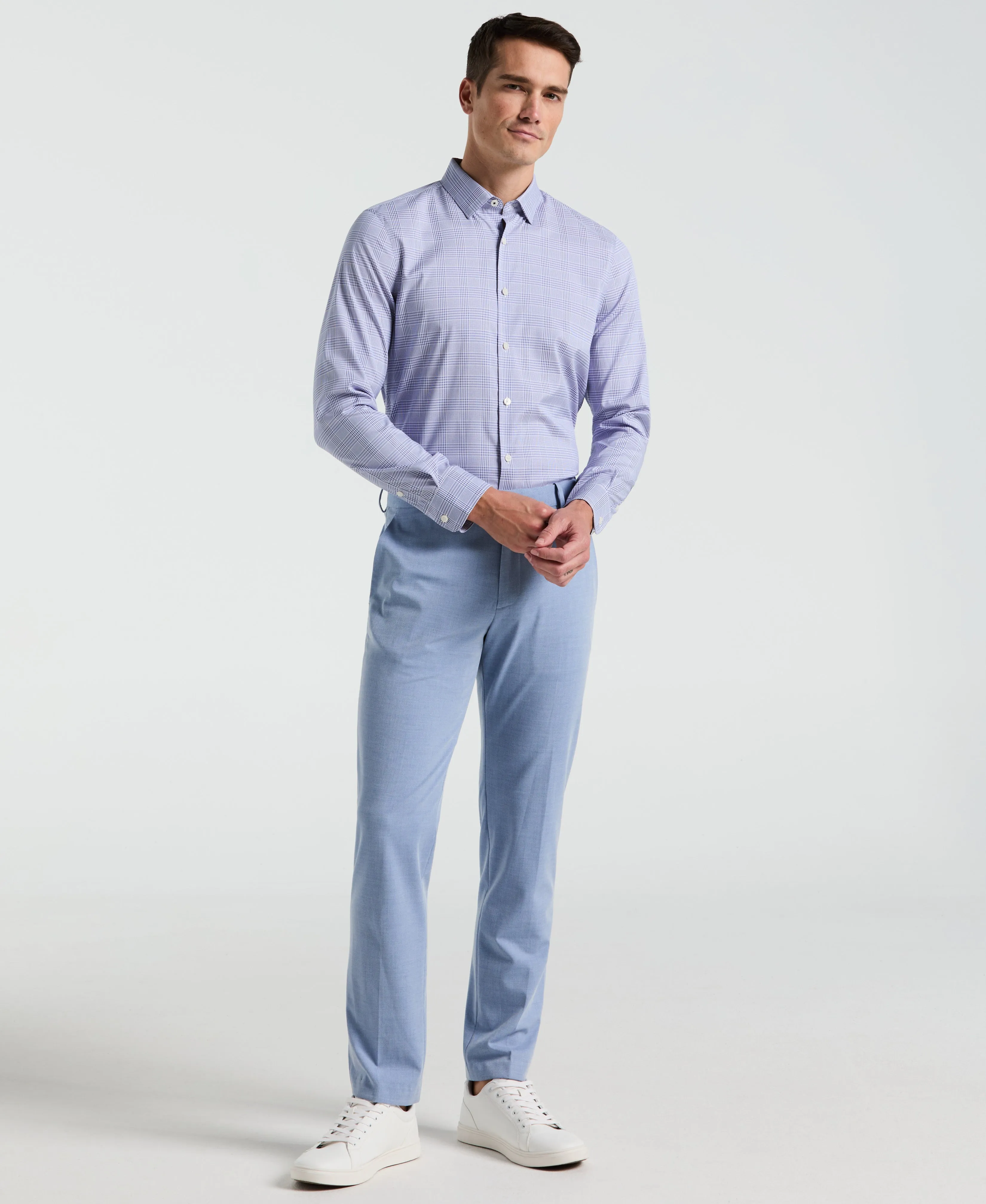 Slim Fit Plaid Total Stretch Shirt sold by Perry Ellis product image thumbnail 4