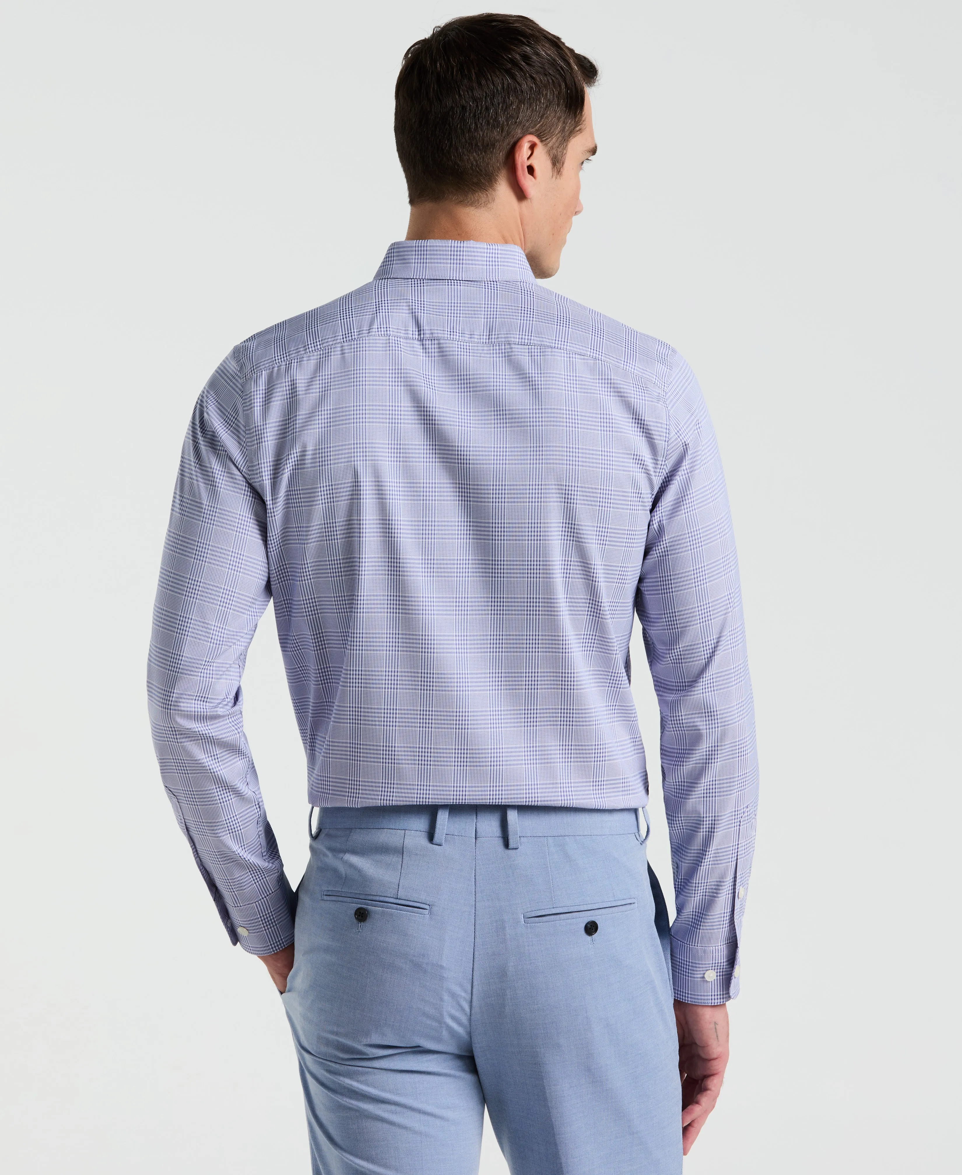 Slim Fit Plaid Total Stretch Shirt sold by Perry Ellis product image thumbnail 2