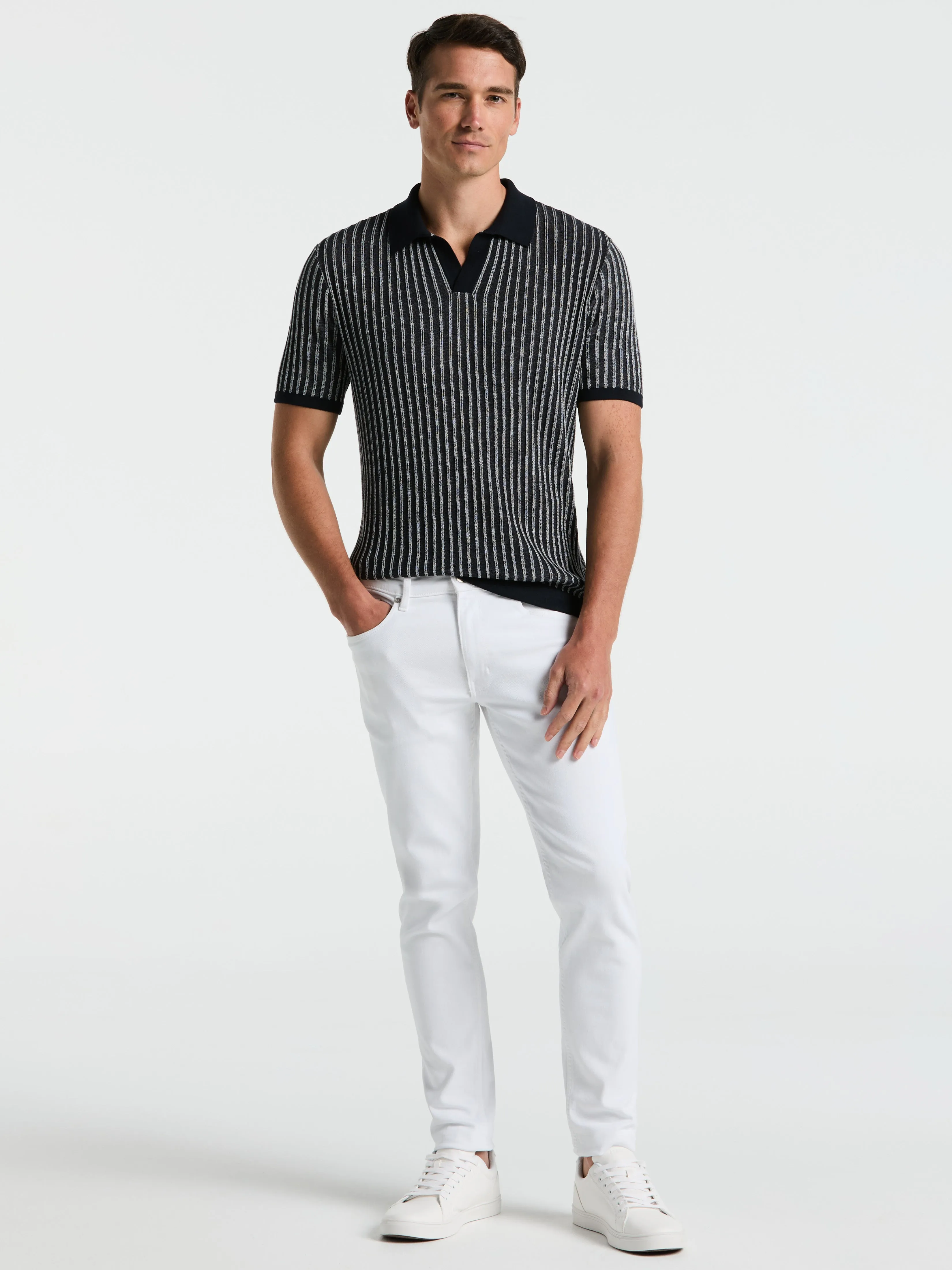 Striped Polo Sweater sold by Perry Ellis product image thumbnail 4