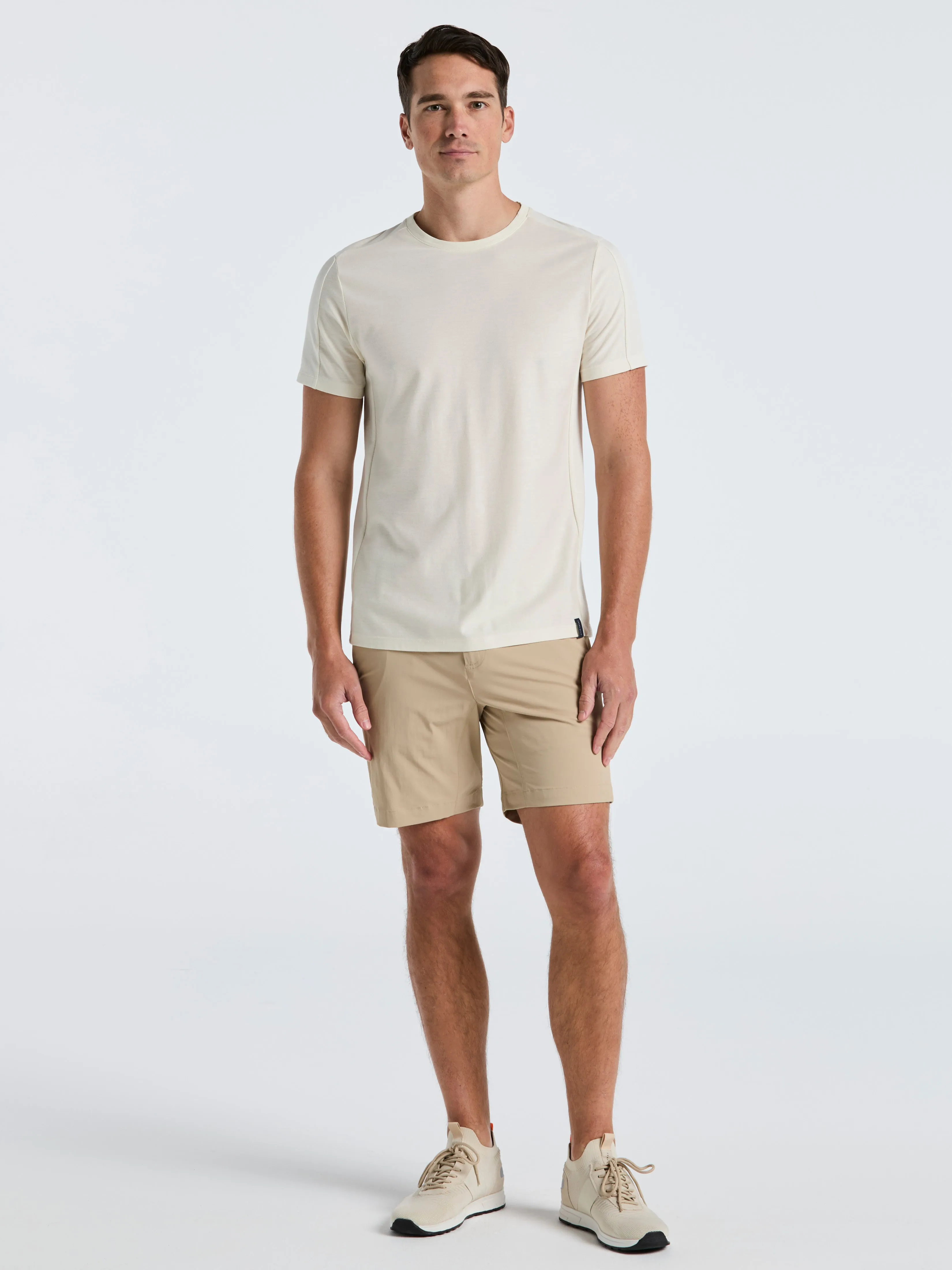 Stretch Solid Tech Short sold by Perry Ellis