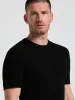 Tech Knit Striped Crew Neck Shirt sold by Perry Ellis