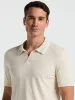 Tech Knit Open Collar Tipped Sweater Polo sold by Perry Ellis