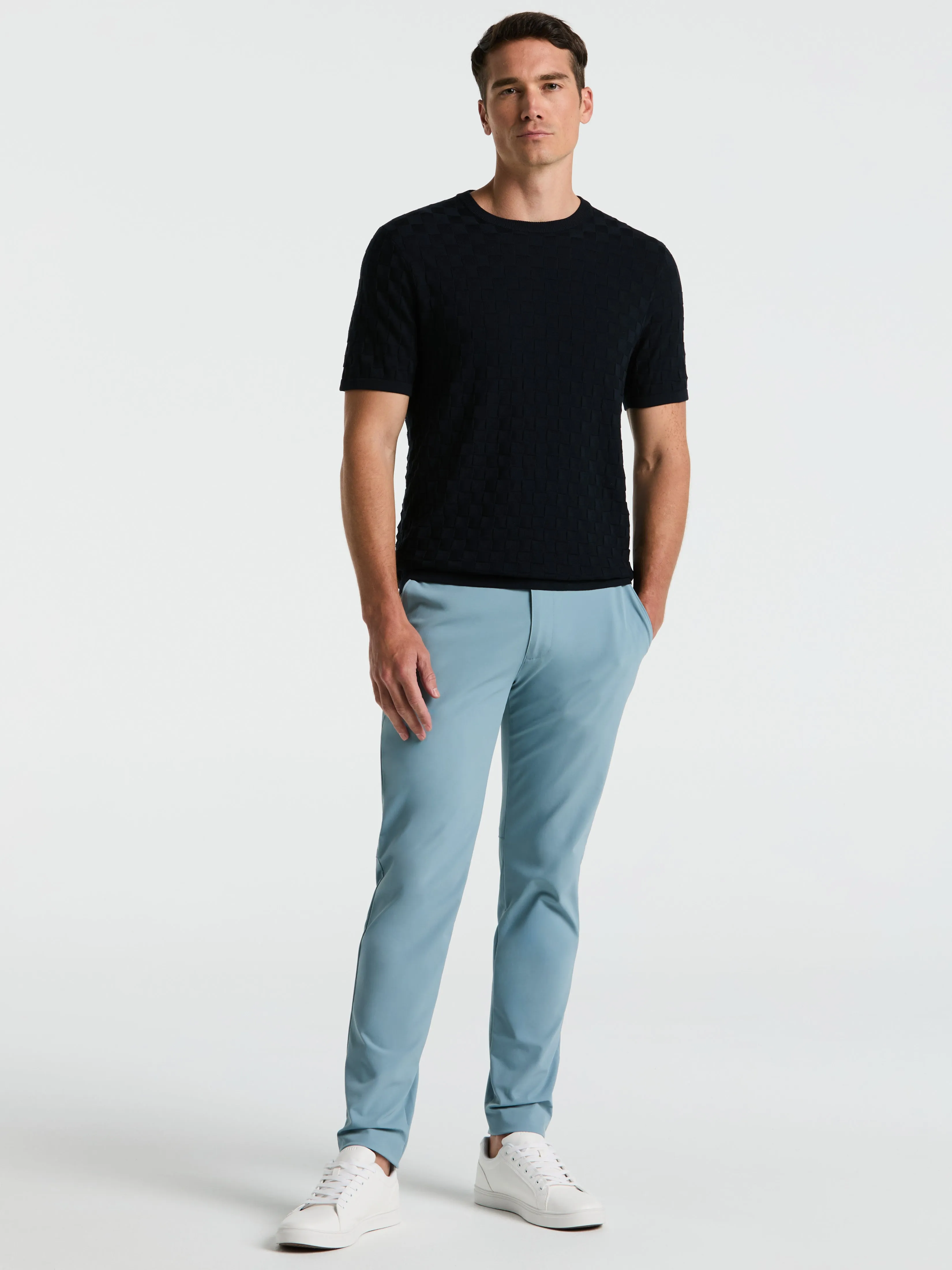 Square Pattern Crew Neck Sweater Tee sold by Perry Ellis product image thumbnail 4