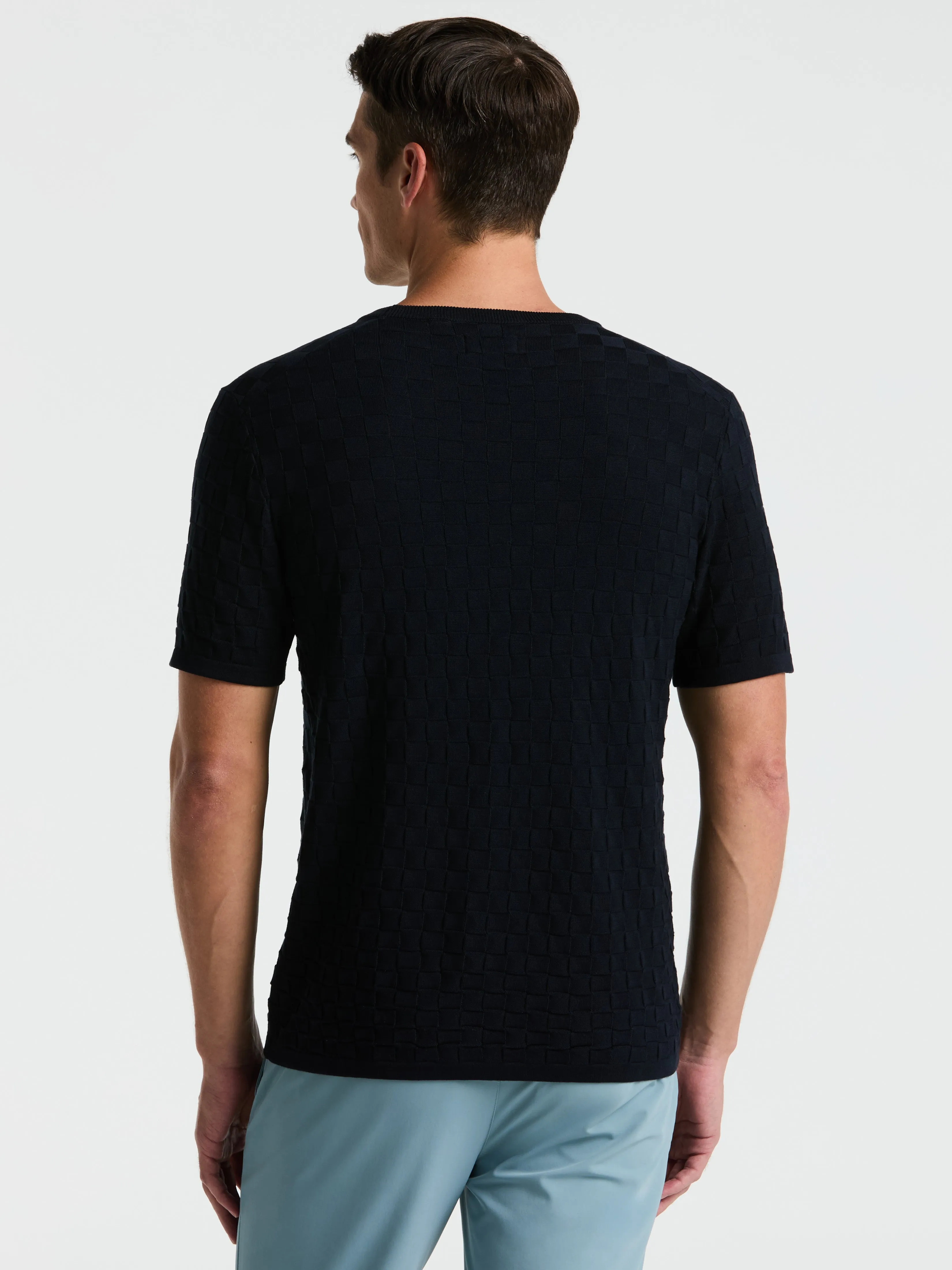 Square Pattern Crew Neck Sweater Tee sold by Perry Ellis product image thumbnail 2