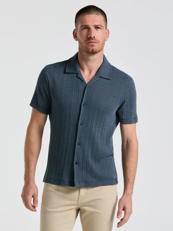Ribbed Stripe Shirt sold by Perry Ellis