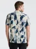 EcoVero™ Abstract Print Camp Collar Shirt sold by Perry Ellis